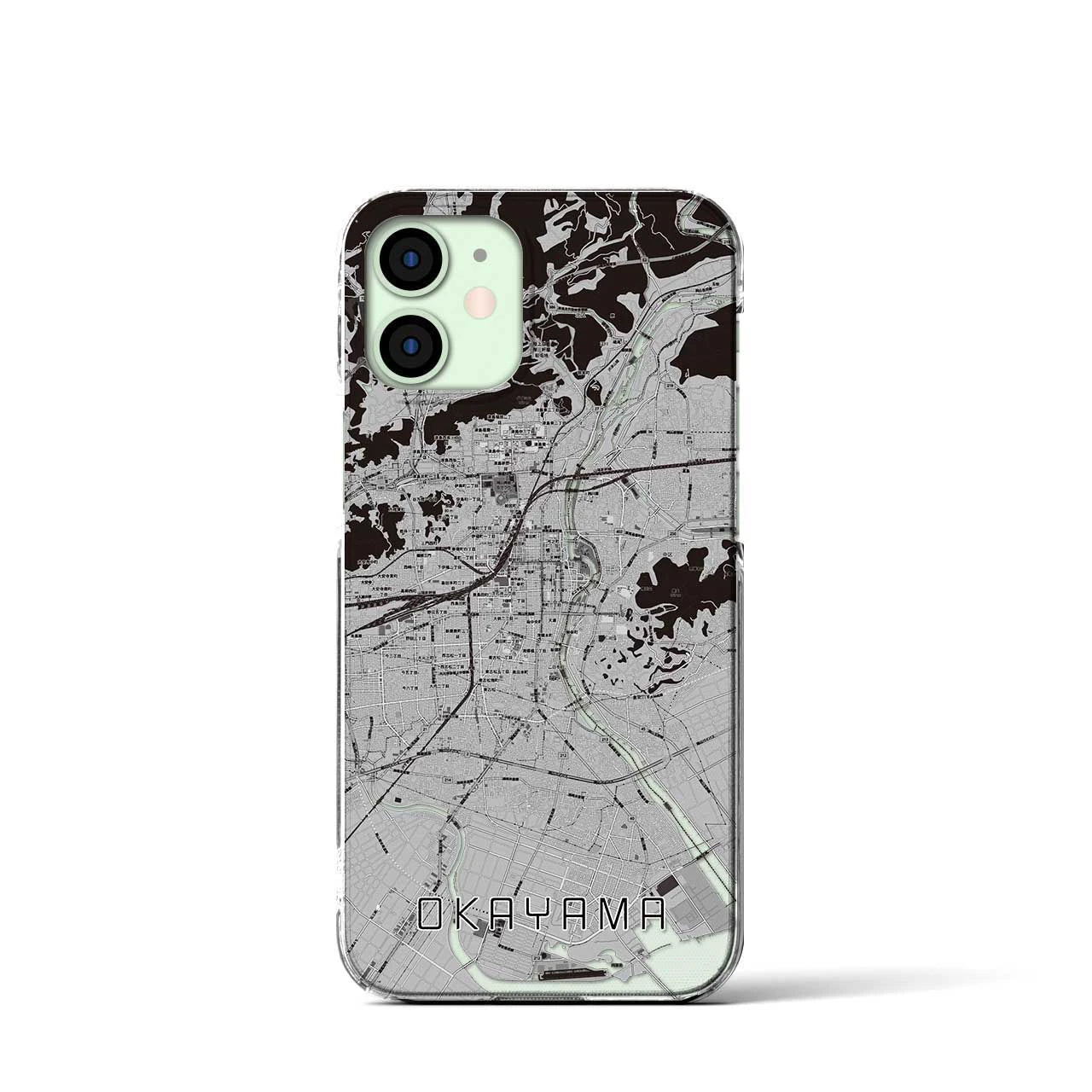 【岡山(岡山県)】地図柄iPhoneケース(クリアタイプ)