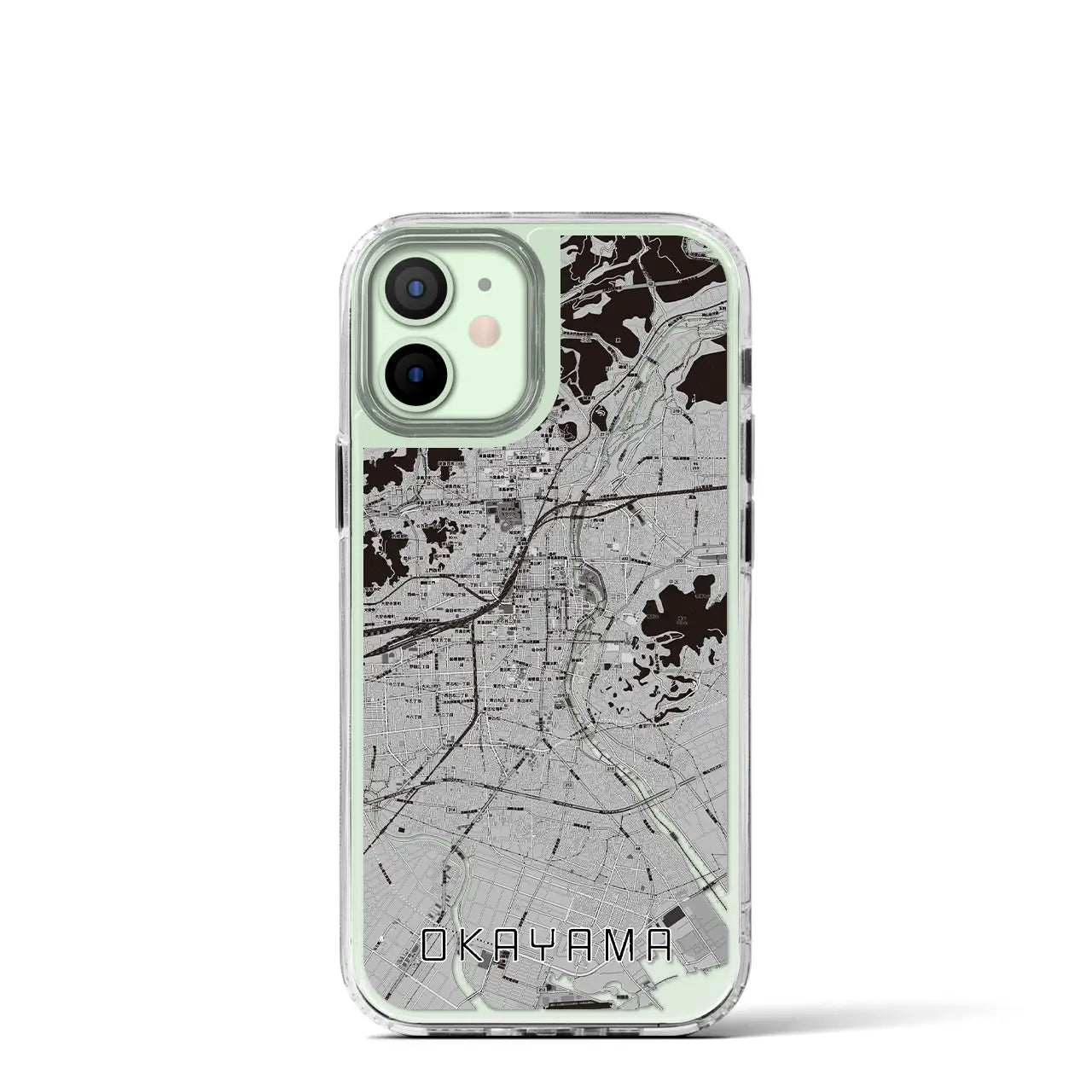 【岡山(岡山県)】地図柄iPhoneケース(MagSafeタイプ)