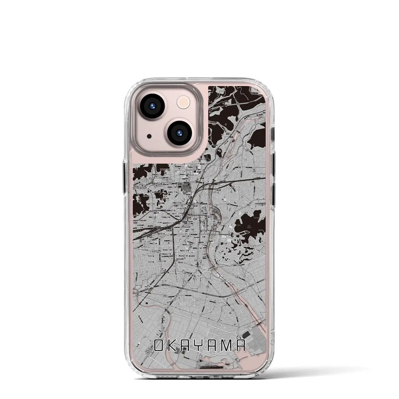 【岡山(岡山県)】地図柄iPhoneケース(MagSafeタイプ)