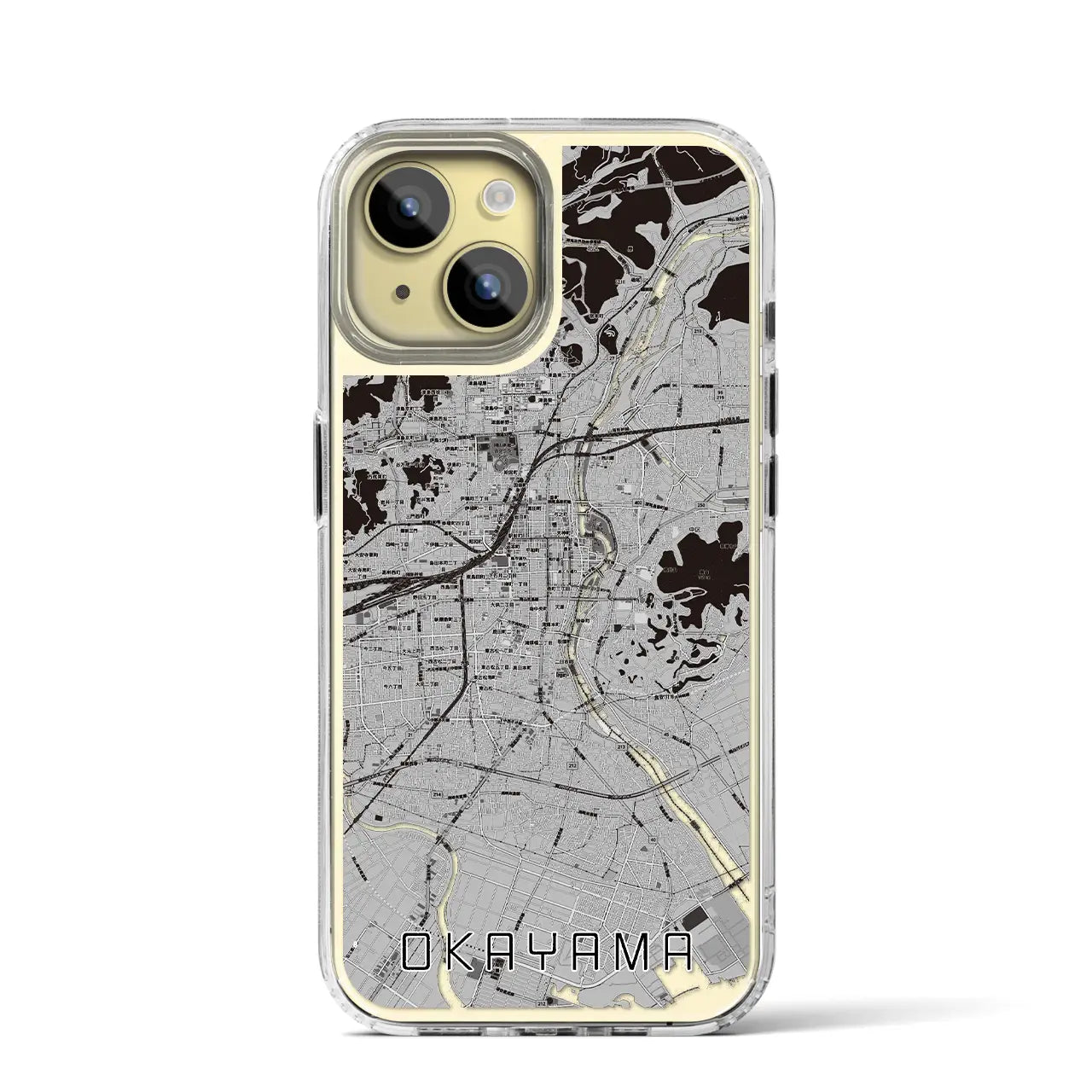 【岡山(岡山県)】地図柄iPhoneケース(MagSafeタイプ)