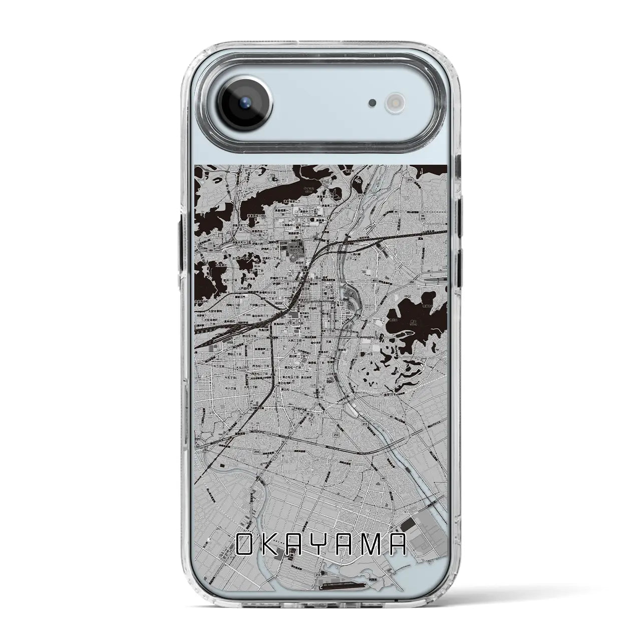 【岡山(岡山県)】地図柄iPhoneケース(MagSafeタイプ)