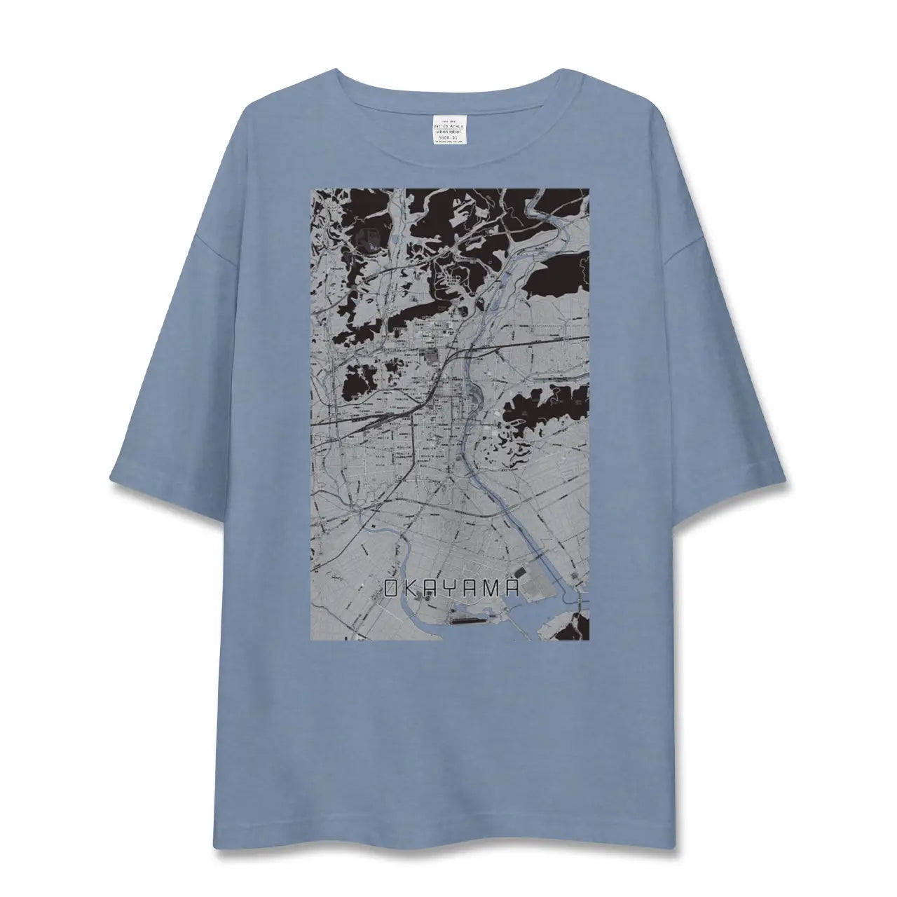 【岡山(岡山県)】地図柄ビッグシルエットTシャツ