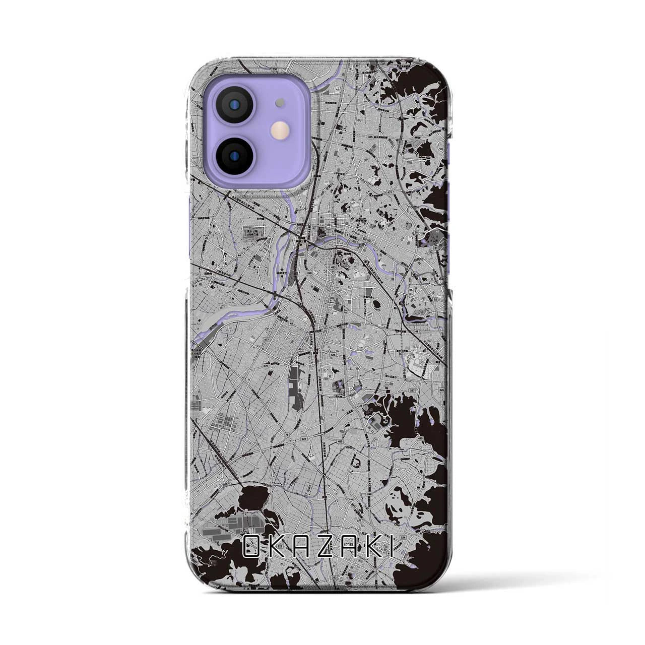 【岡崎(愛知県)】地図柄iPhoneケース(クリアタイプ)