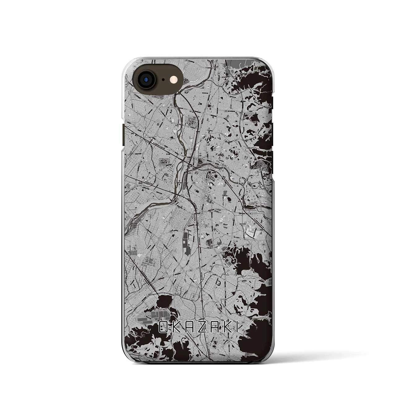 【岡崎(愛知県)】地図柄iPhoneケース(クリアタイプ)