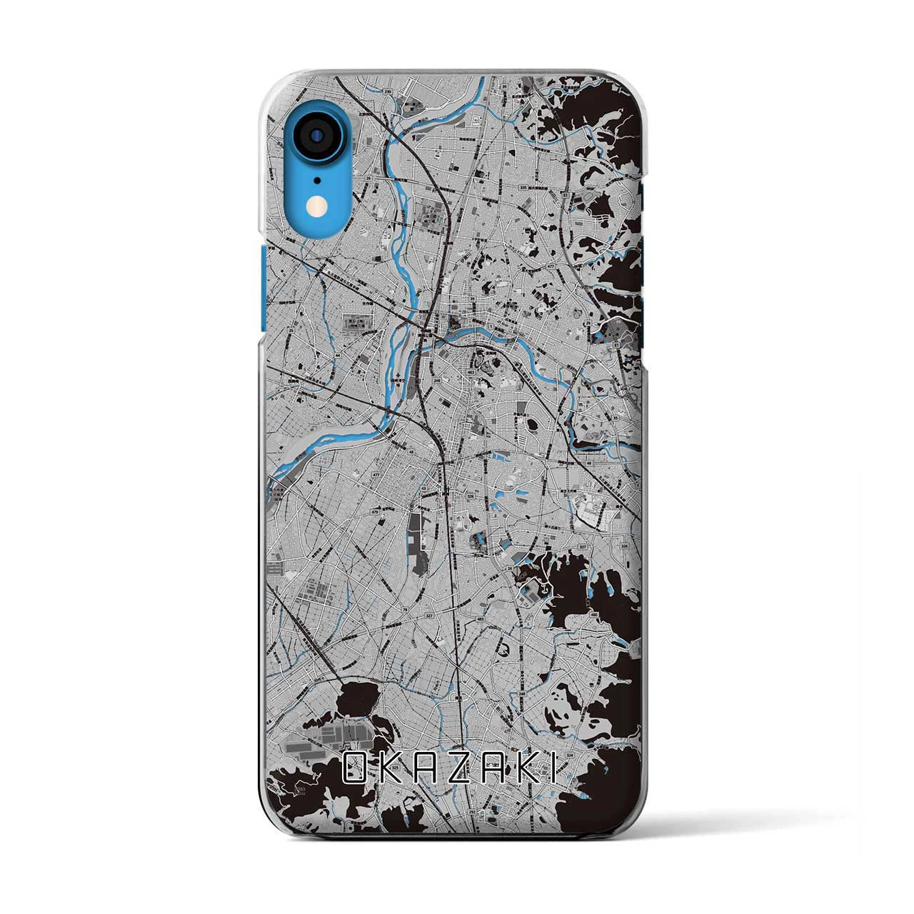 【岡崎(愛知県)】地図柄iPhoneケース(クリアタイプ)