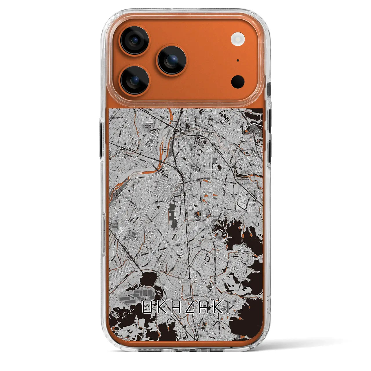 【岡崎(愛知県)】地図柄iPhoneケース(MagSafeタイプ)