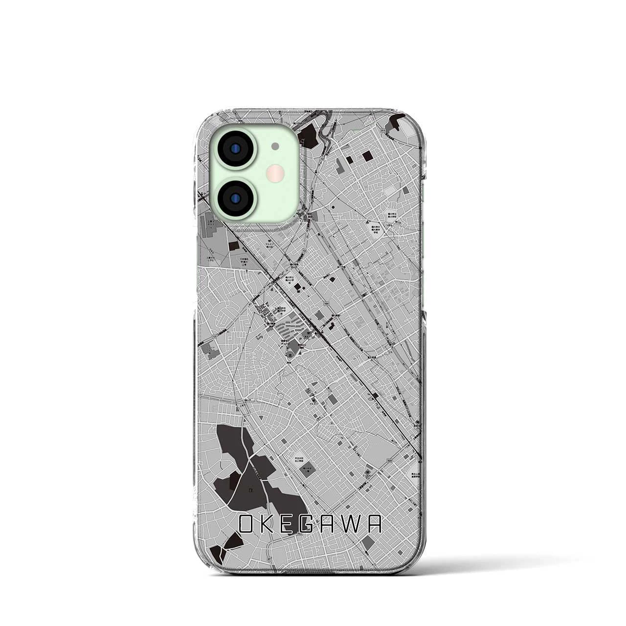 【桶川(埼玉県)】地図柄iPhoneケース(クリアタイプ)