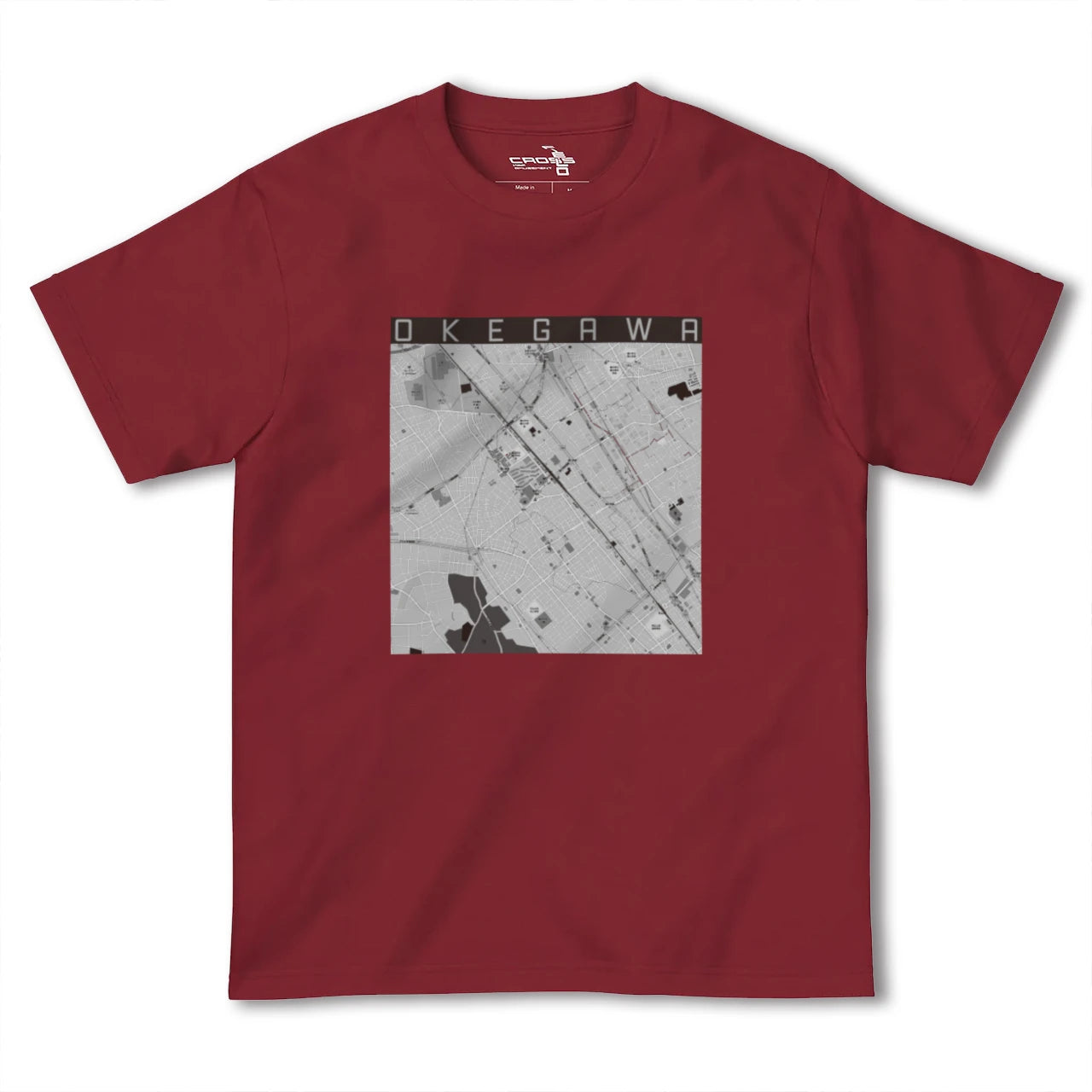 【桶川(埼玉県)】地図柄ヘビーウェイトTシャツ