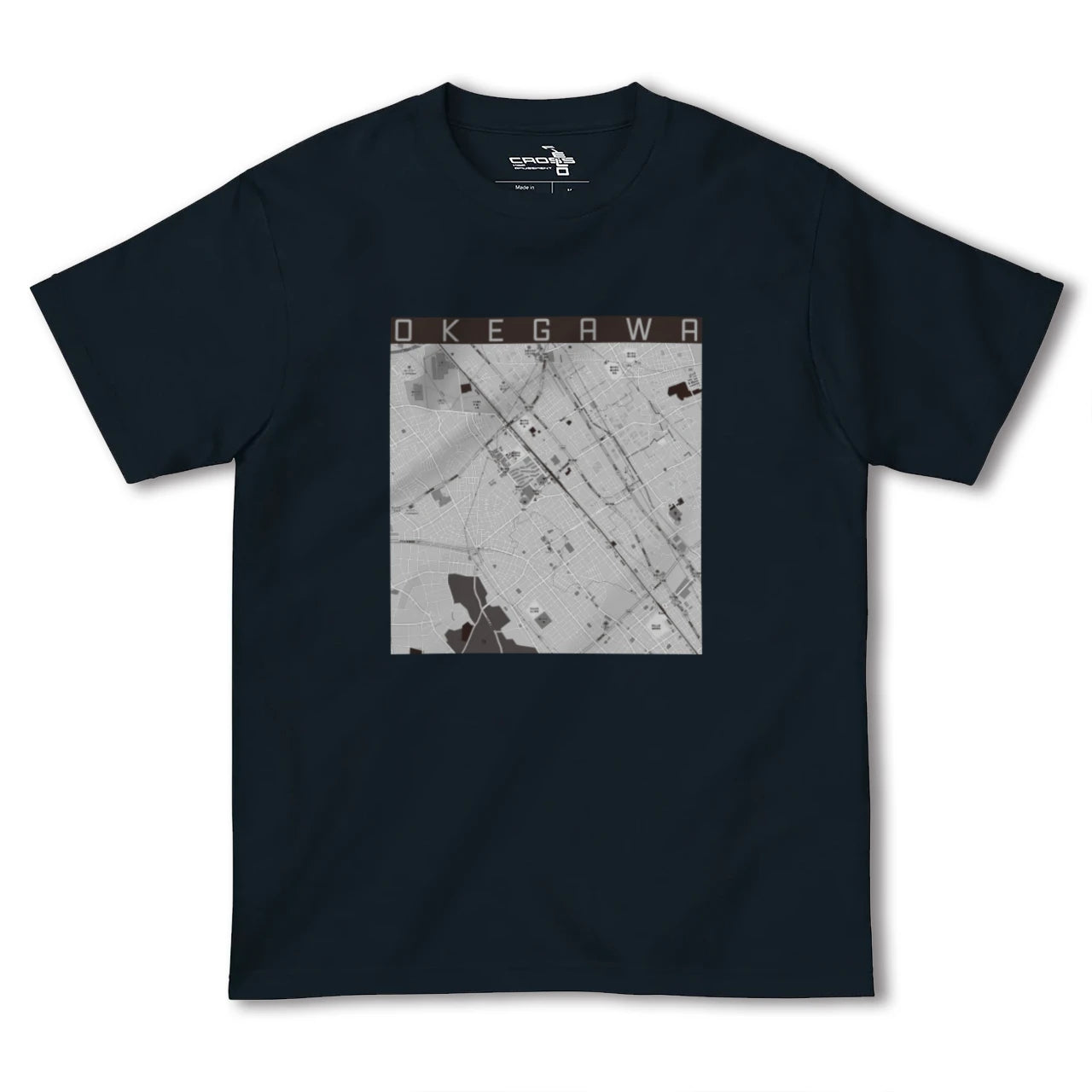 【桶川(埼玉県)】地図柄ヘビーウェイトTシャツ