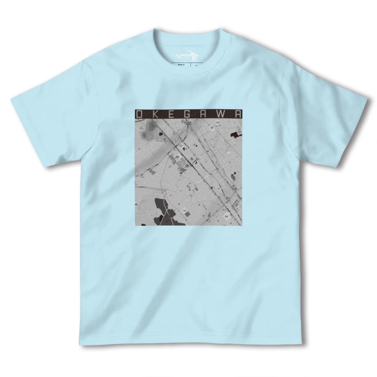 【桶川(埼玉県)】地図柄ヘビーウェイトTシャツ