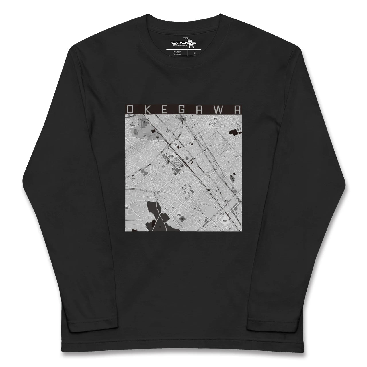 【桶川(埼玉県)】地図柄ロングスリーブTシャツ