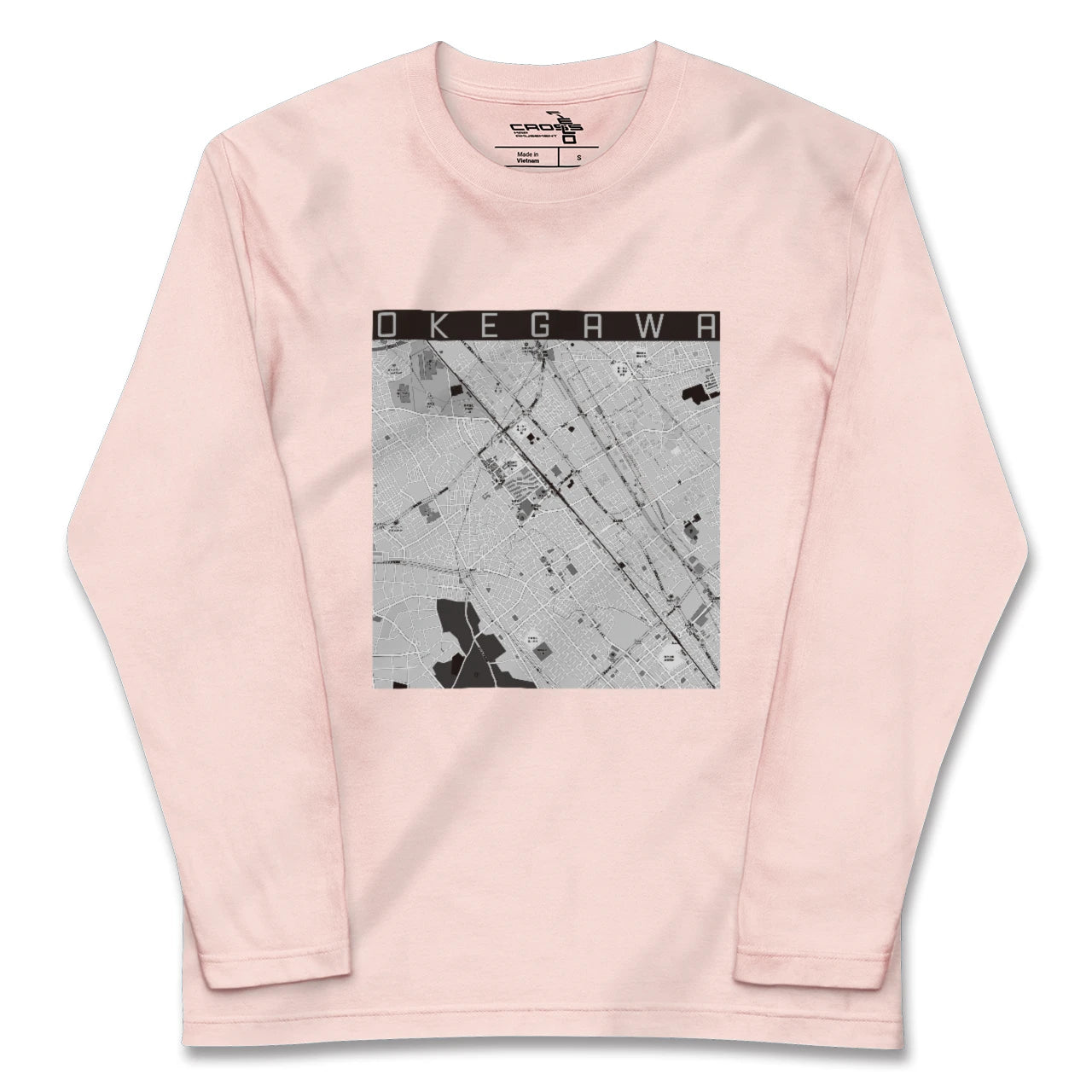 【桶川(埼玉県)】地図柄ロングスリーブTシャツ