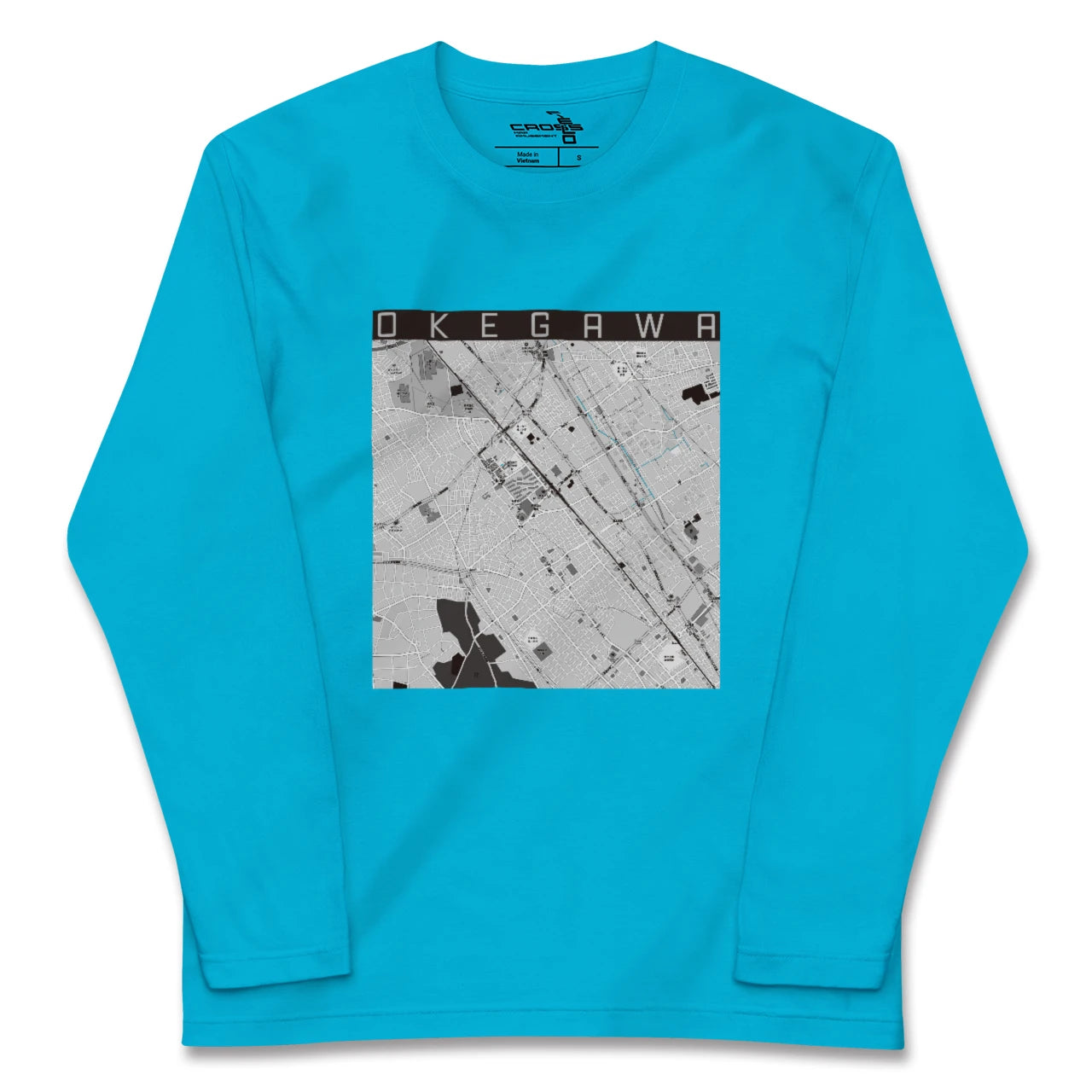 【桶川(埼玉県)】地図柄ロングスリーブTシャツ