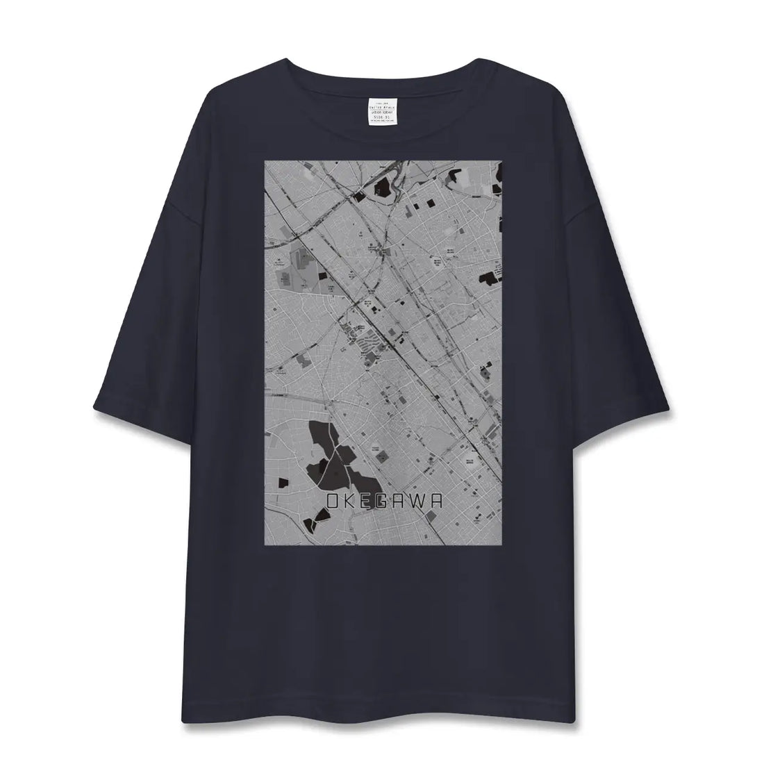 【桶川(埼玉県)】地図柄ビッグシルエットTシャツ