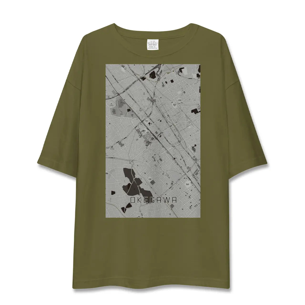 【桶川(埼玉県)】地図柄ビッグシルエットTシャツ