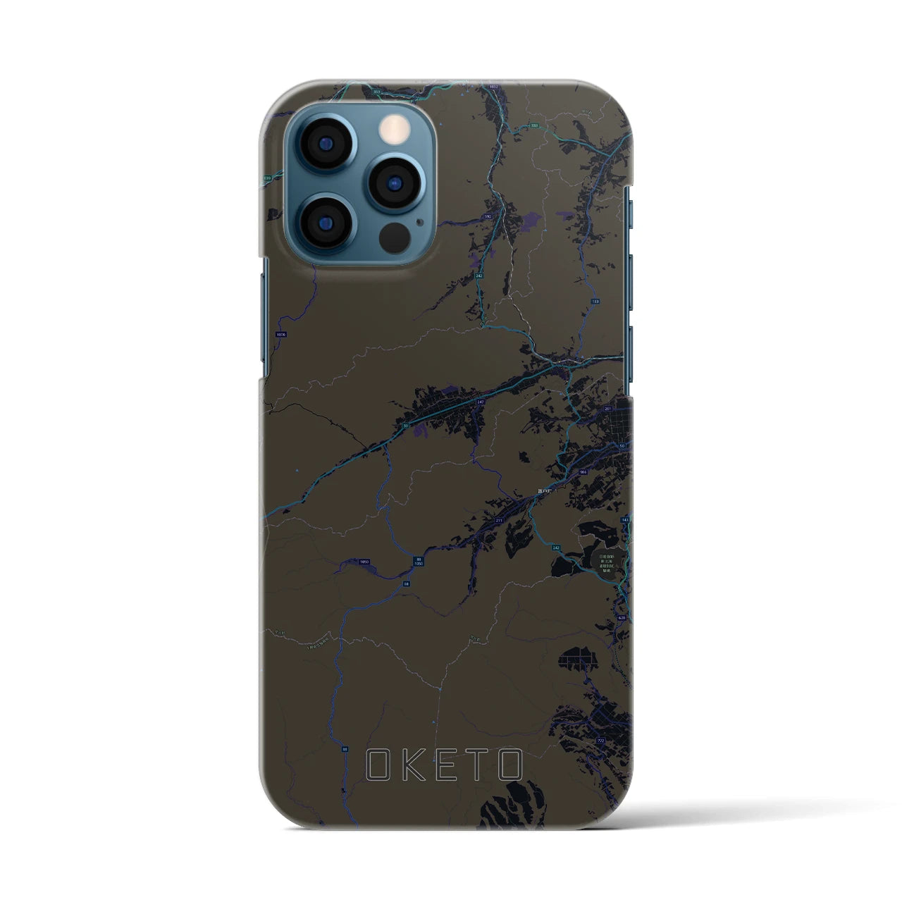 【置戸(北海道)】地図柄iPhoneケース(バックカバータイプ)