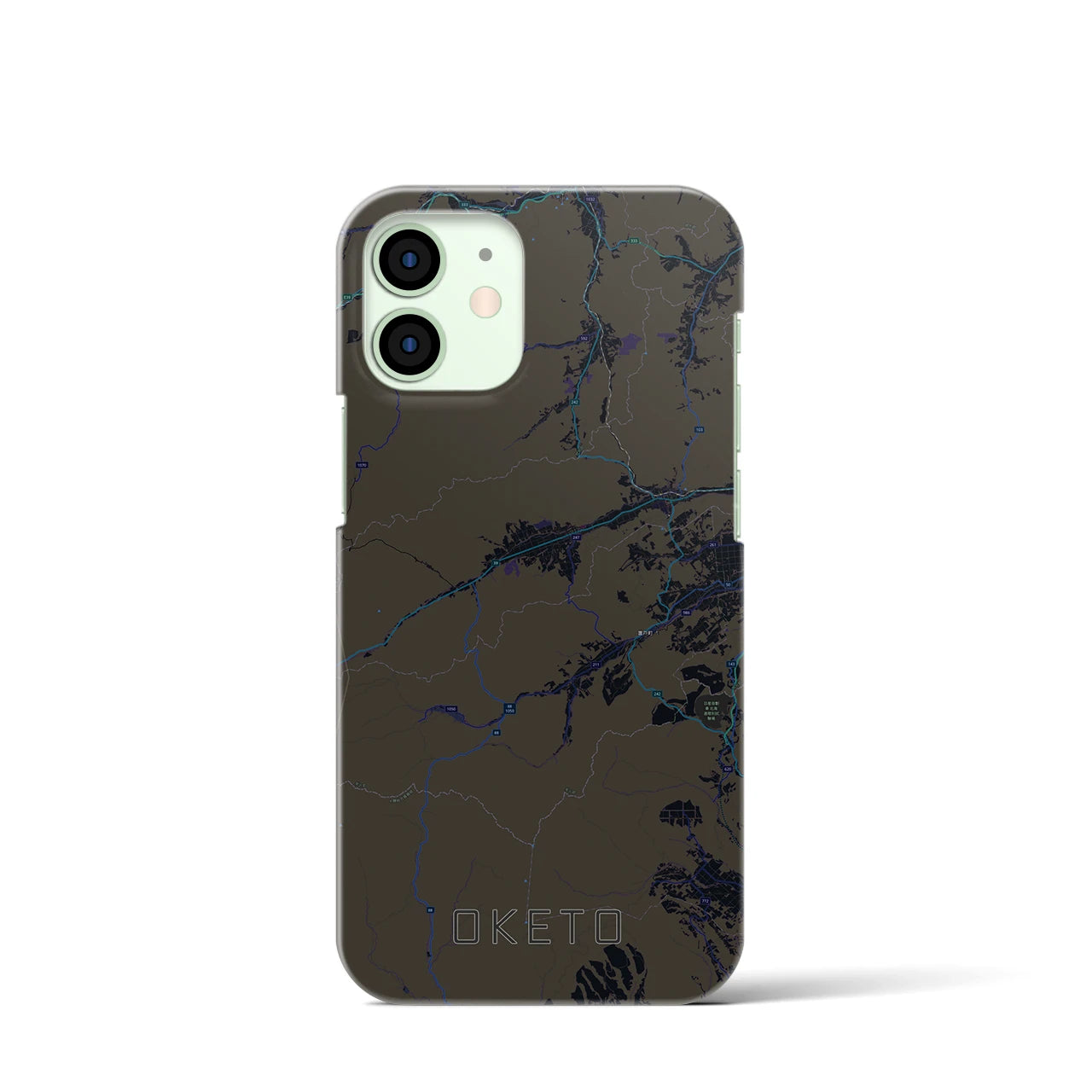 【置戸(北海道)】地図柄iPhoneケース(バックカバータイプ)