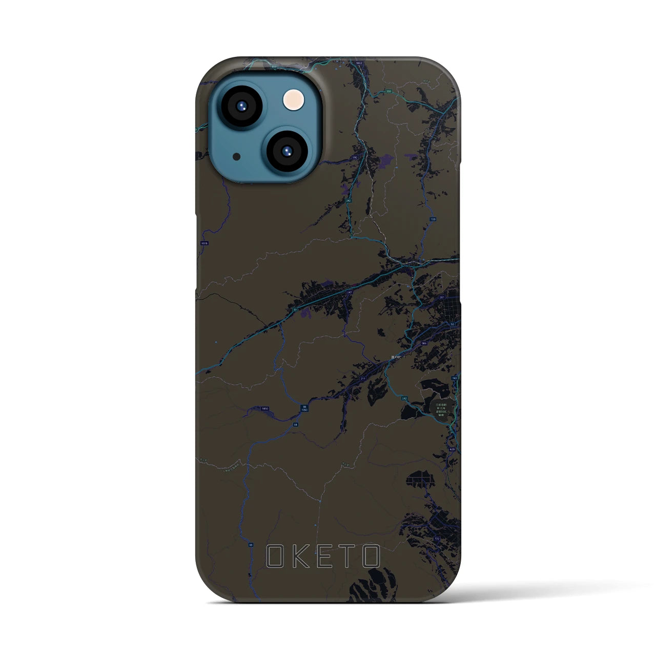 【置戸(北海道)】地図柄iPhoneケース(バックカバータイプ)