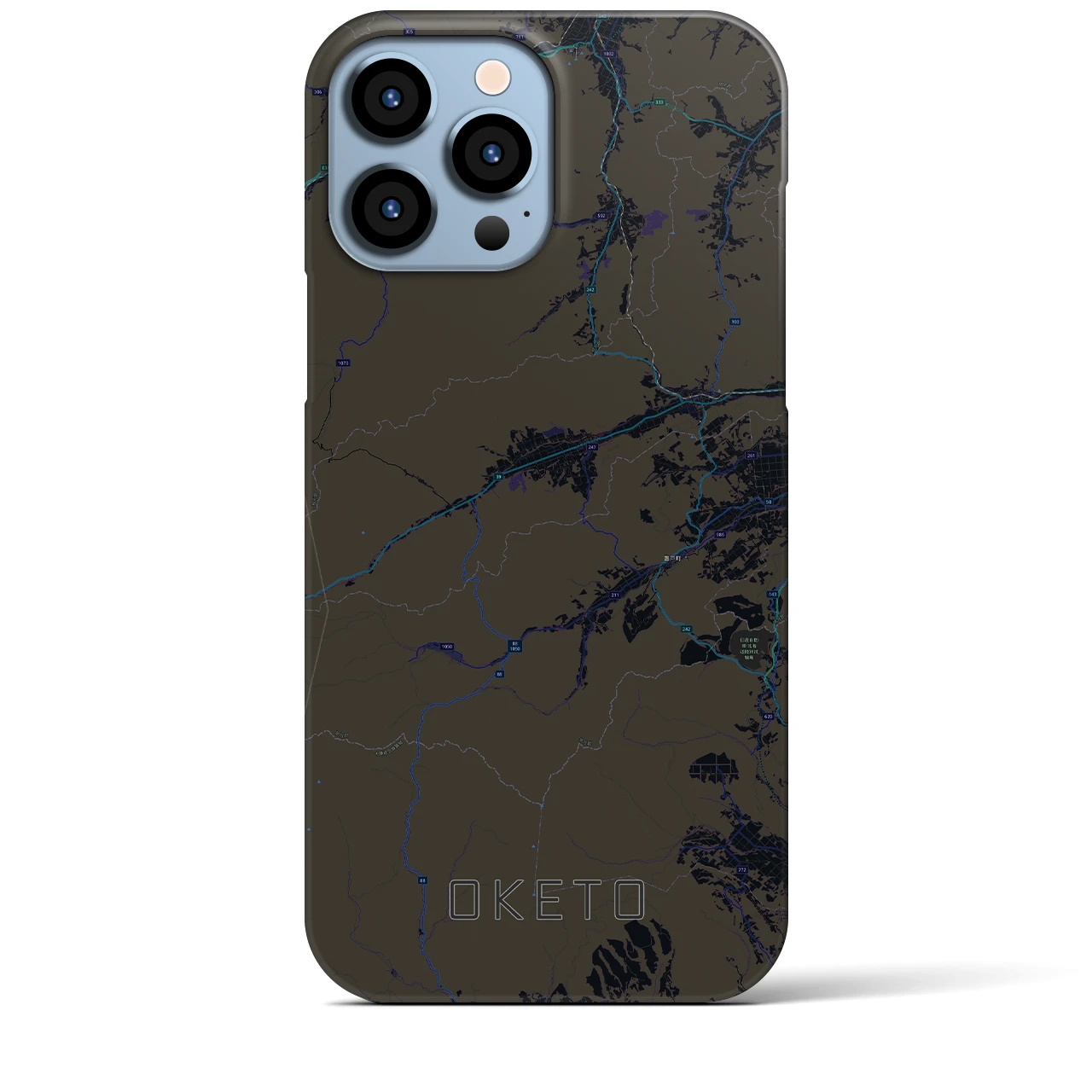 【置戸(北海道)】地図柄iPhoneケース(バックカバータイプ)