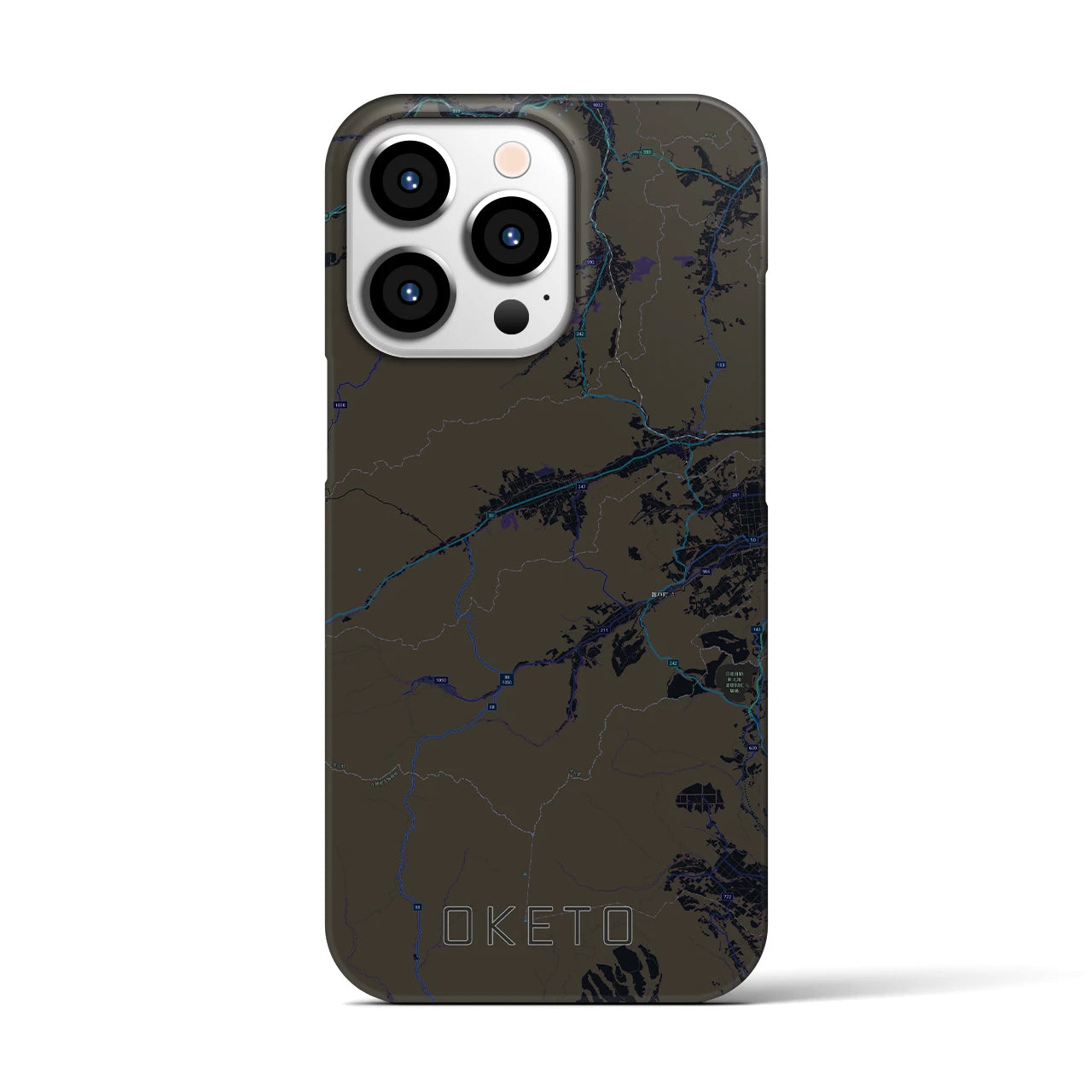 【置戸(北海道)】地図柄iPhoneケース(バックカバータイプ)