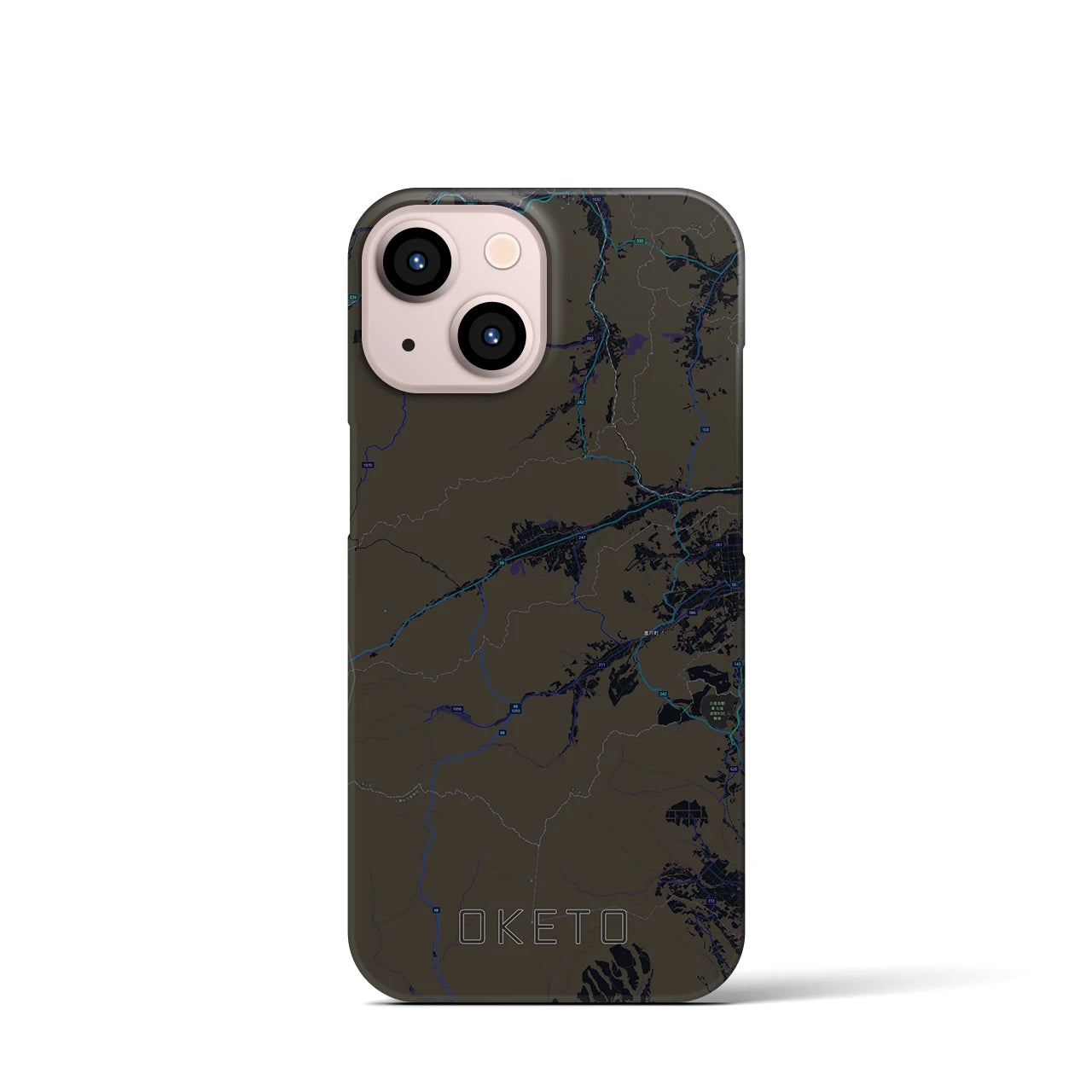 【置戸(北海道)】地図柄iPhoneケース(バックカバータイプ)