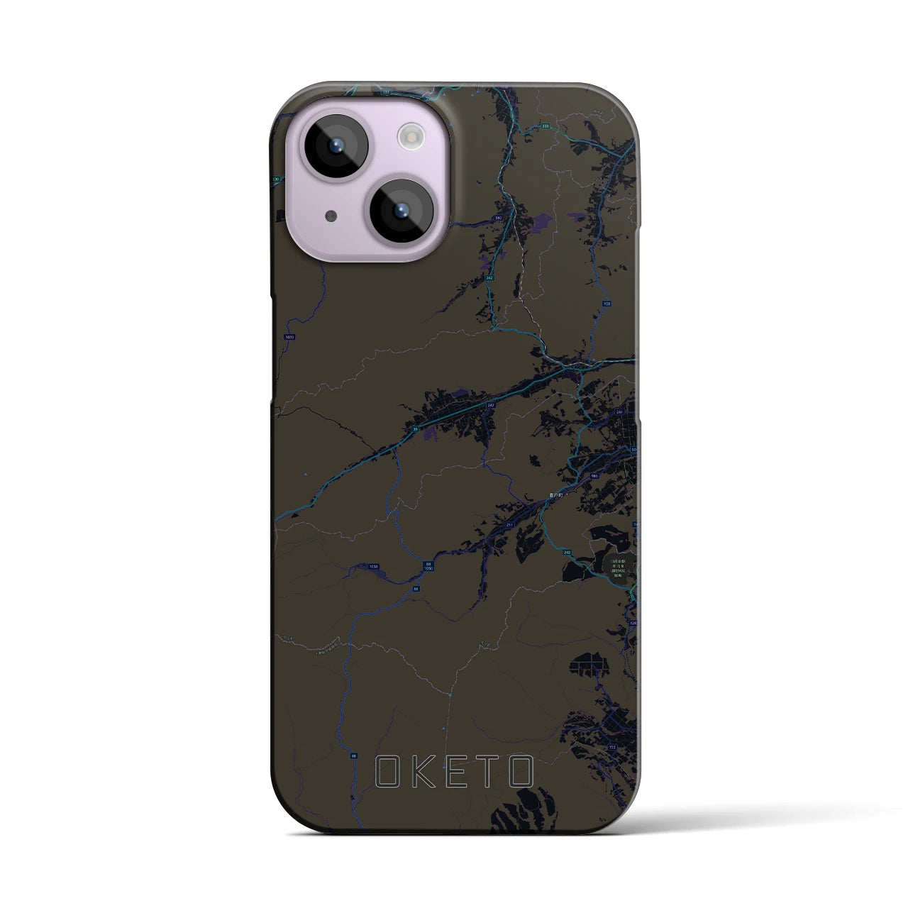 【置戸(北海道)】地図柄iPhoneケース(バックカバータイプ)
