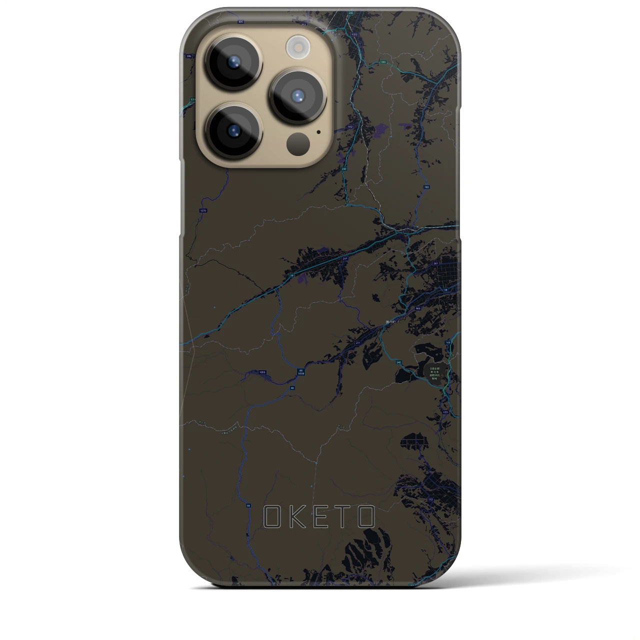 【置戸(北海道)】地図柄iPhoneケース(バックカバータイプ)