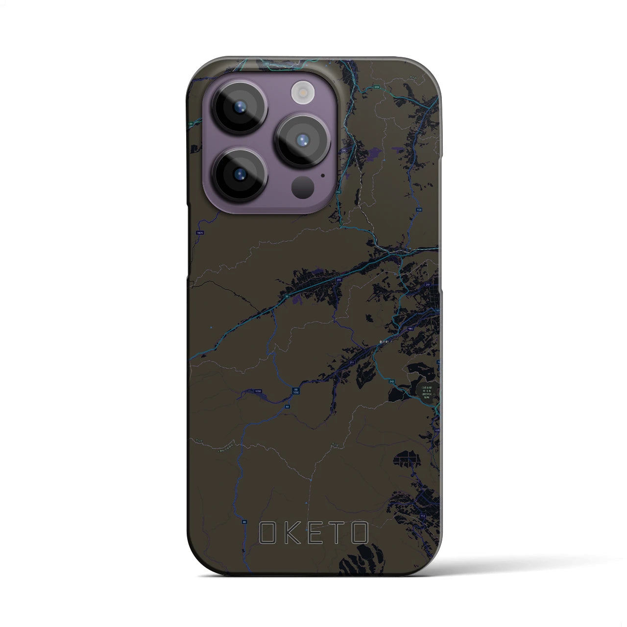 【置戸(北海道)】地図柄iPhoneケース(バックカバータイプ)