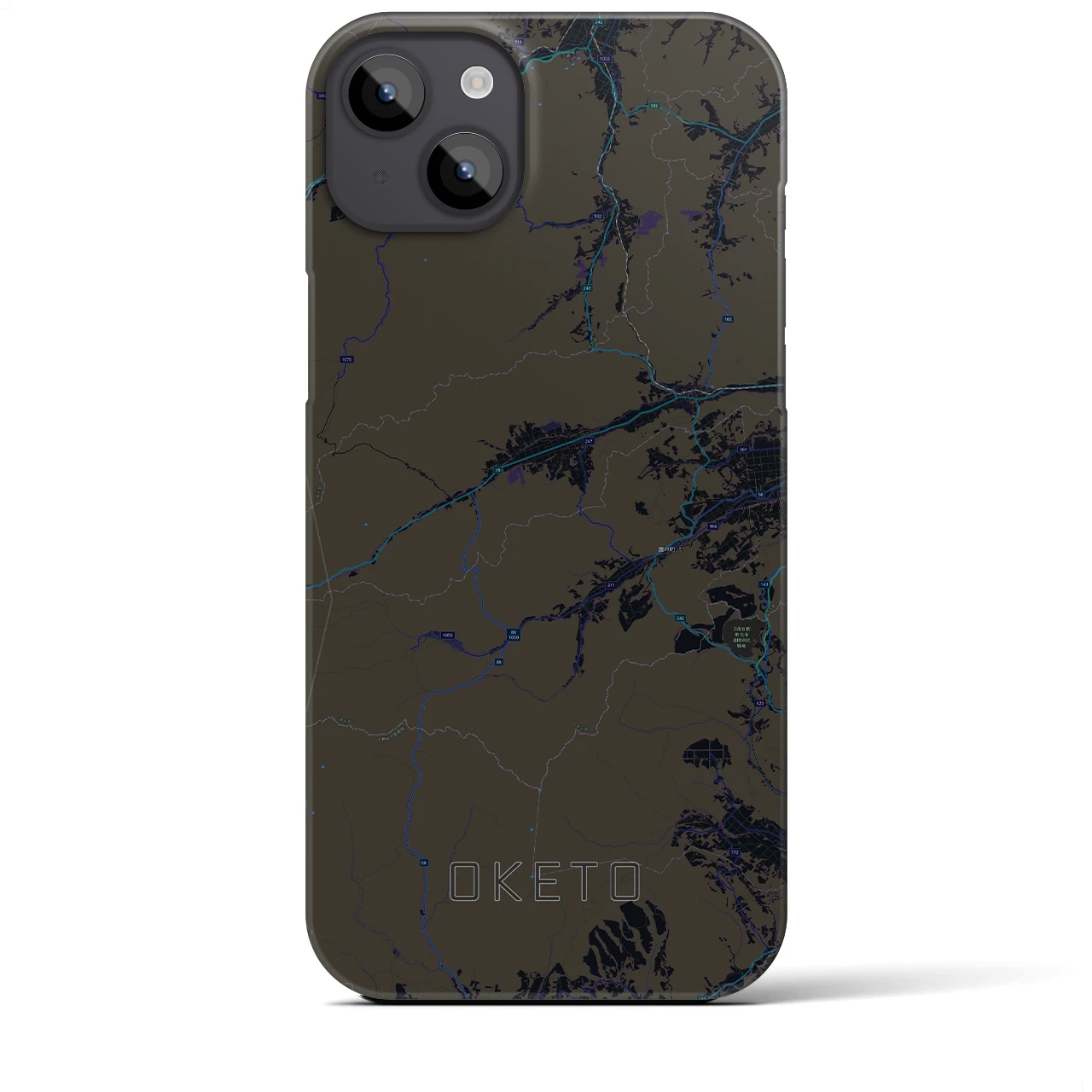 【置戸(北海道)】地図柄iPhoneケース(バックカバータイプ)