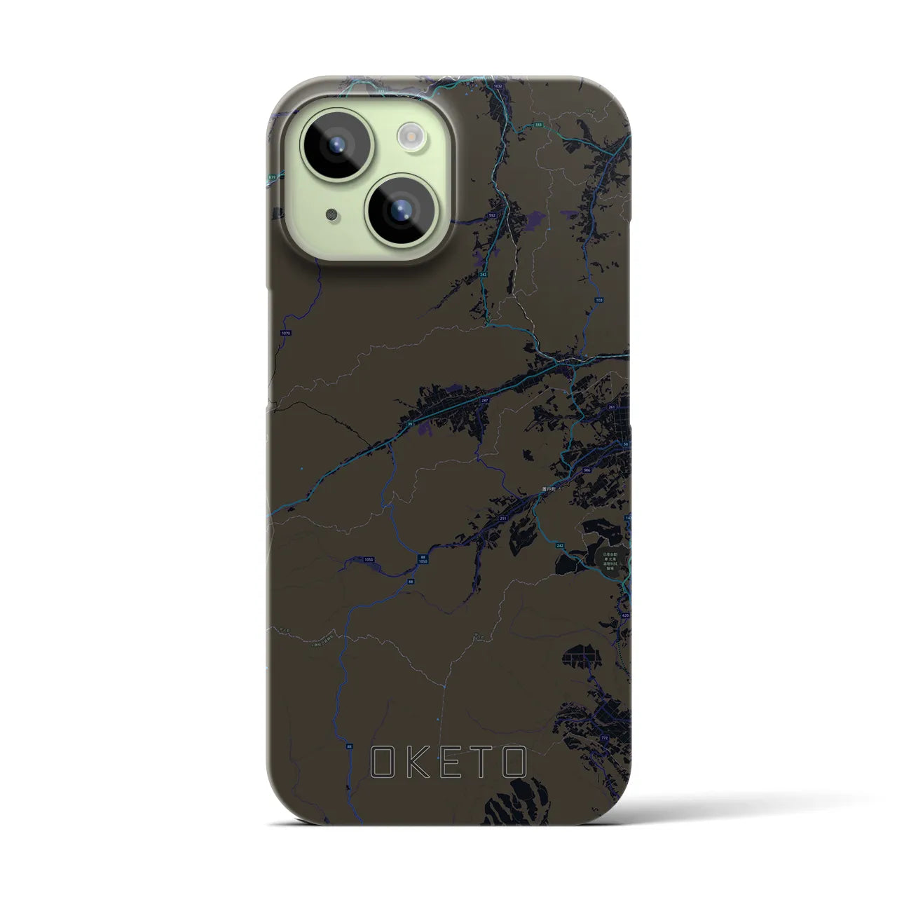 【置戸(北海道)】地図柄iPhoneケース(バックカバータイプ)