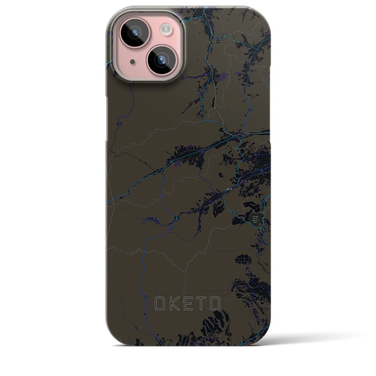 【置戸(北海道)】地図柄iPhoneケース(バックカバータイプ)