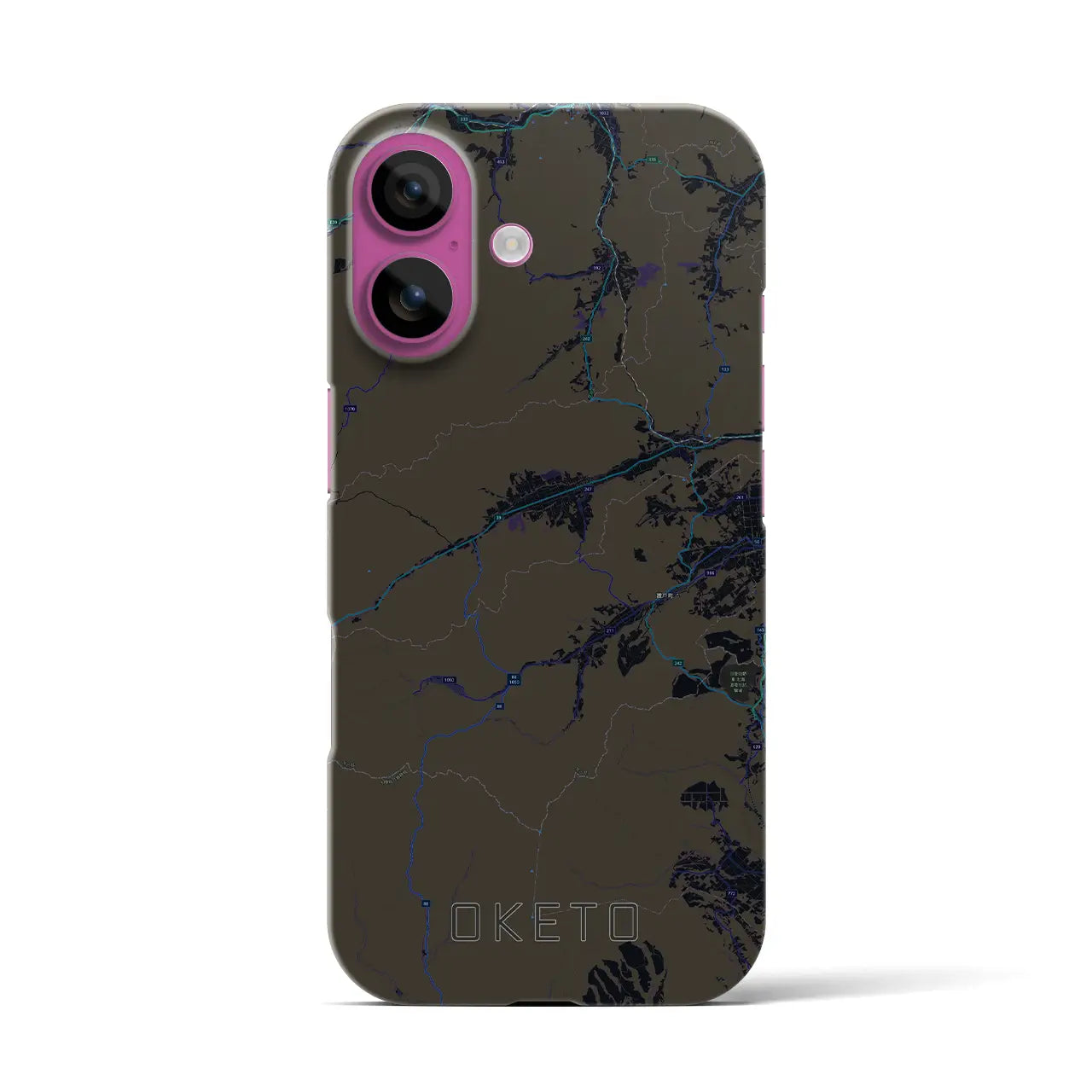 【置戸(北海道)】地図柄iPhoneケース(バックカバータイプ)