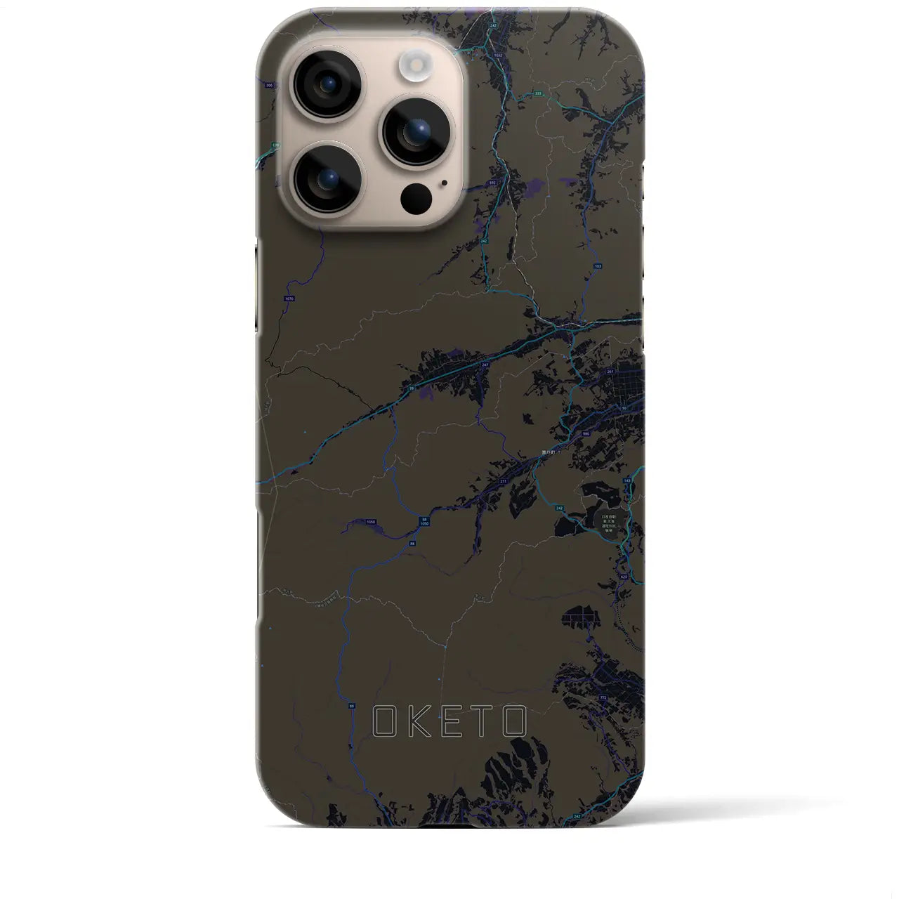 【置戸(北海道)】地図柄iPhoneケース(バックカバータイプ)