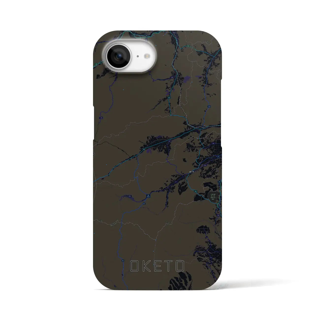 【置戸(北海道)】地図柄iPhoneケース(バックカバータイプ)