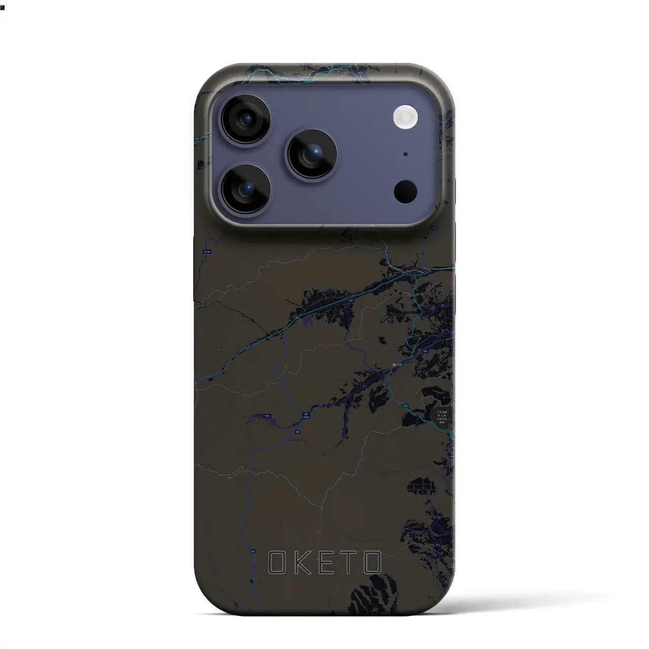 【置戸(北海道)】地図柄iPhoneケース(バックカバータイプ)