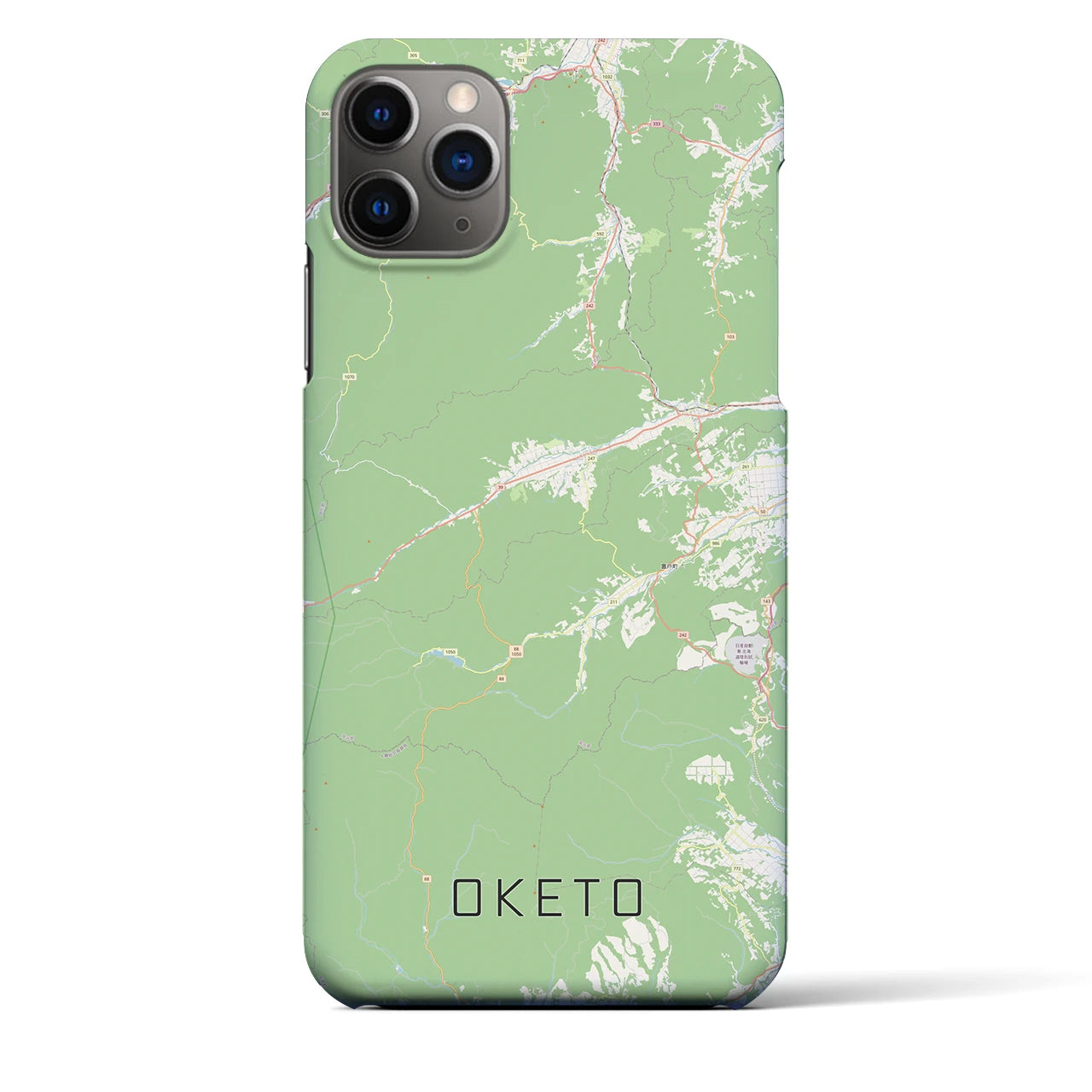【置戸(北海道)】地図柄iPhoneケース(バックカバータイプ)