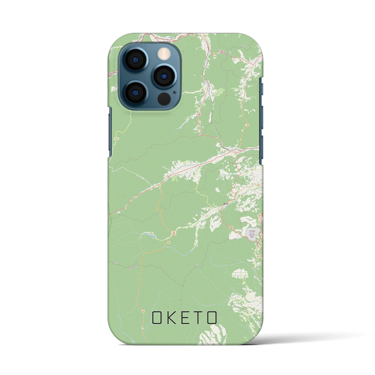 【置戸(北海道)】地図柄iPhoneケース(バックカバータイプ)