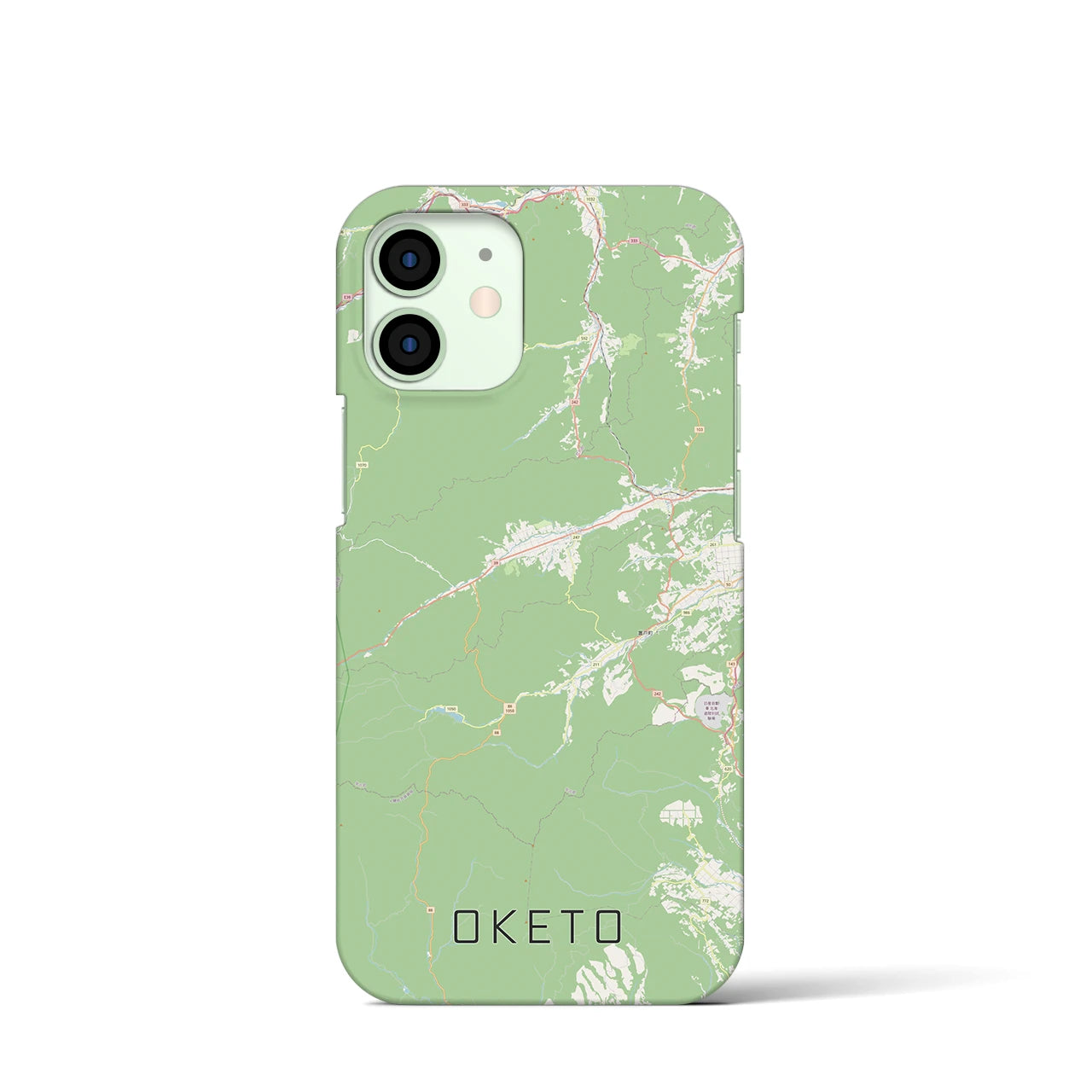 【置戸(北海道)】地図柄iPhoneケース(バックカバータイプ)