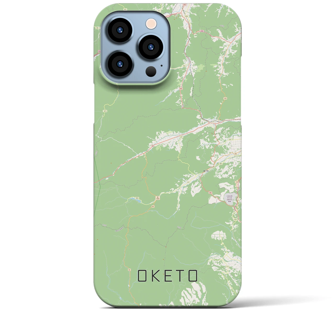 【置戸(北海道)】地図柄iPhoneケース(バックカバータイプ)