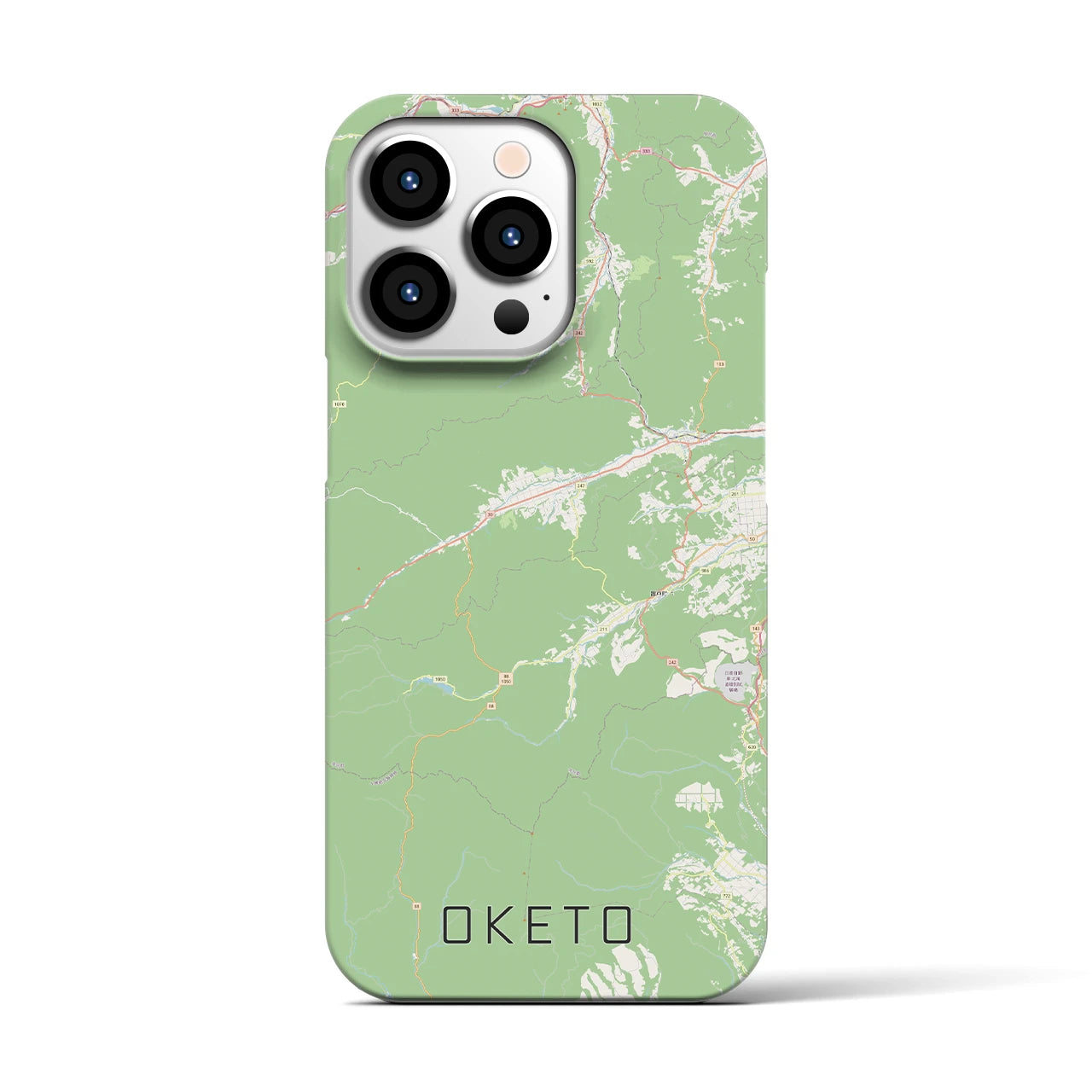 【置戸(北海道)】地図柄iPhoneケース(バックカバータイプ)