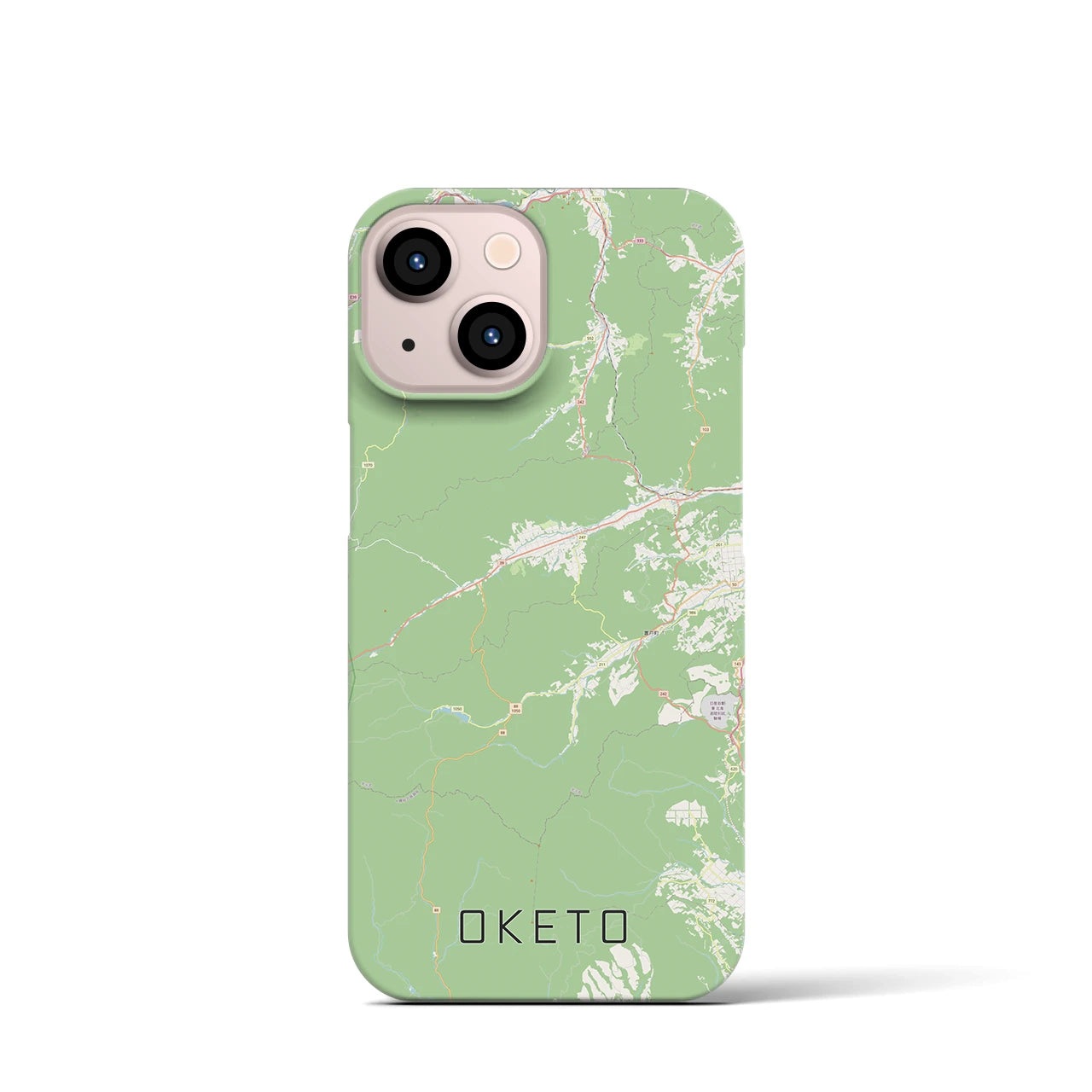 【置戸(北海道)】地図柄iPhoneケース(バックカバータイプ)