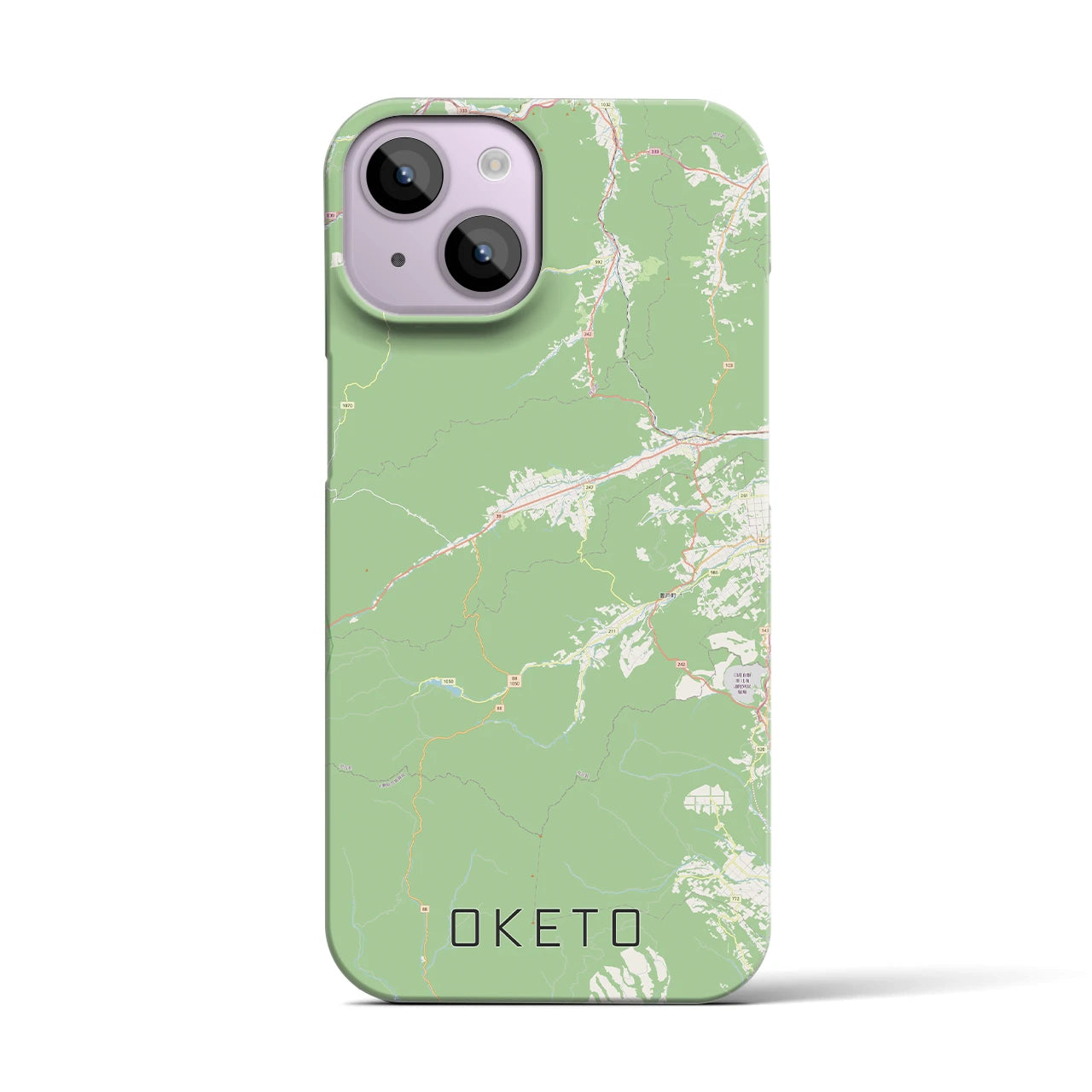 【置戸(北海道)】地図柄iPhoneケース(バックカバータイプ)