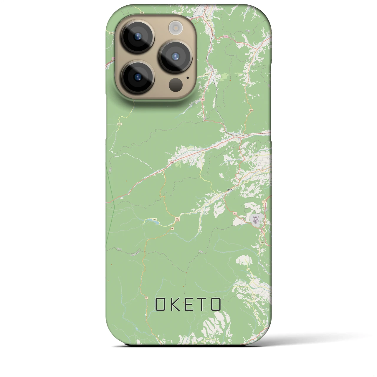 【置戸(北海道)】地図柄iPhoneケース(バックカバータイプ)