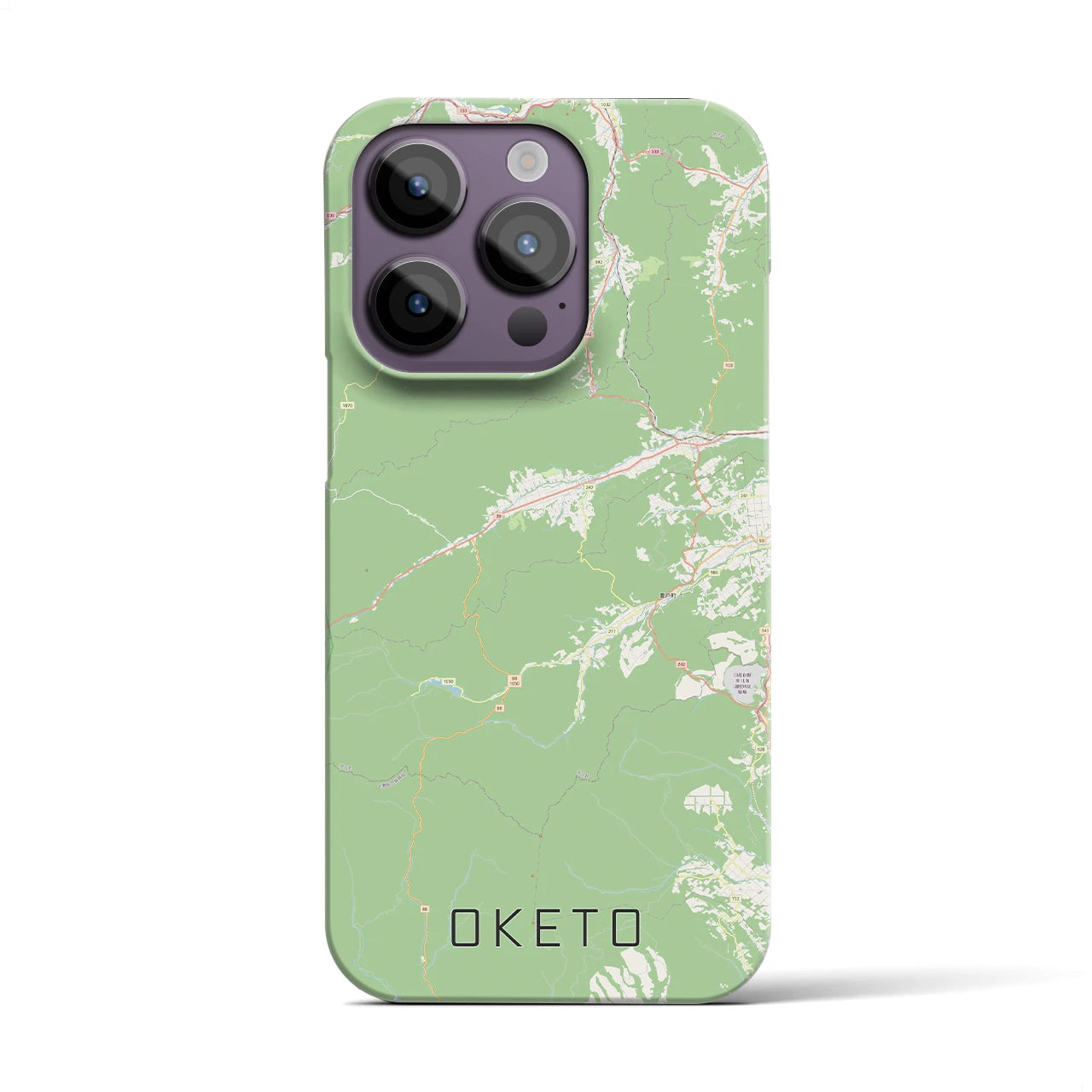 【置戸(北海道)】地図柄iPhoneケース(バックカバータイプ)