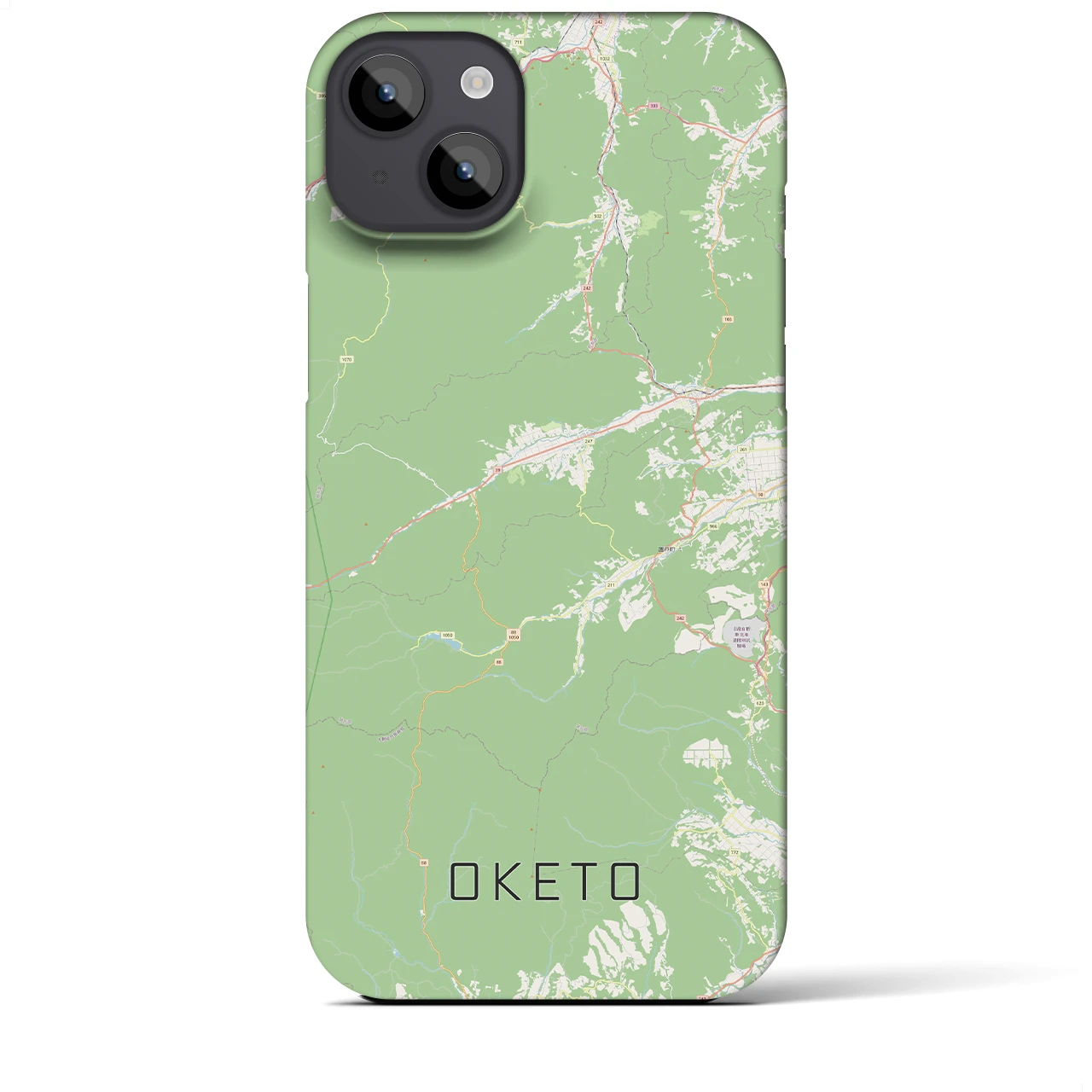 【置戸(北海道)】地図柄iPhoneケース(バックカバータイプ)