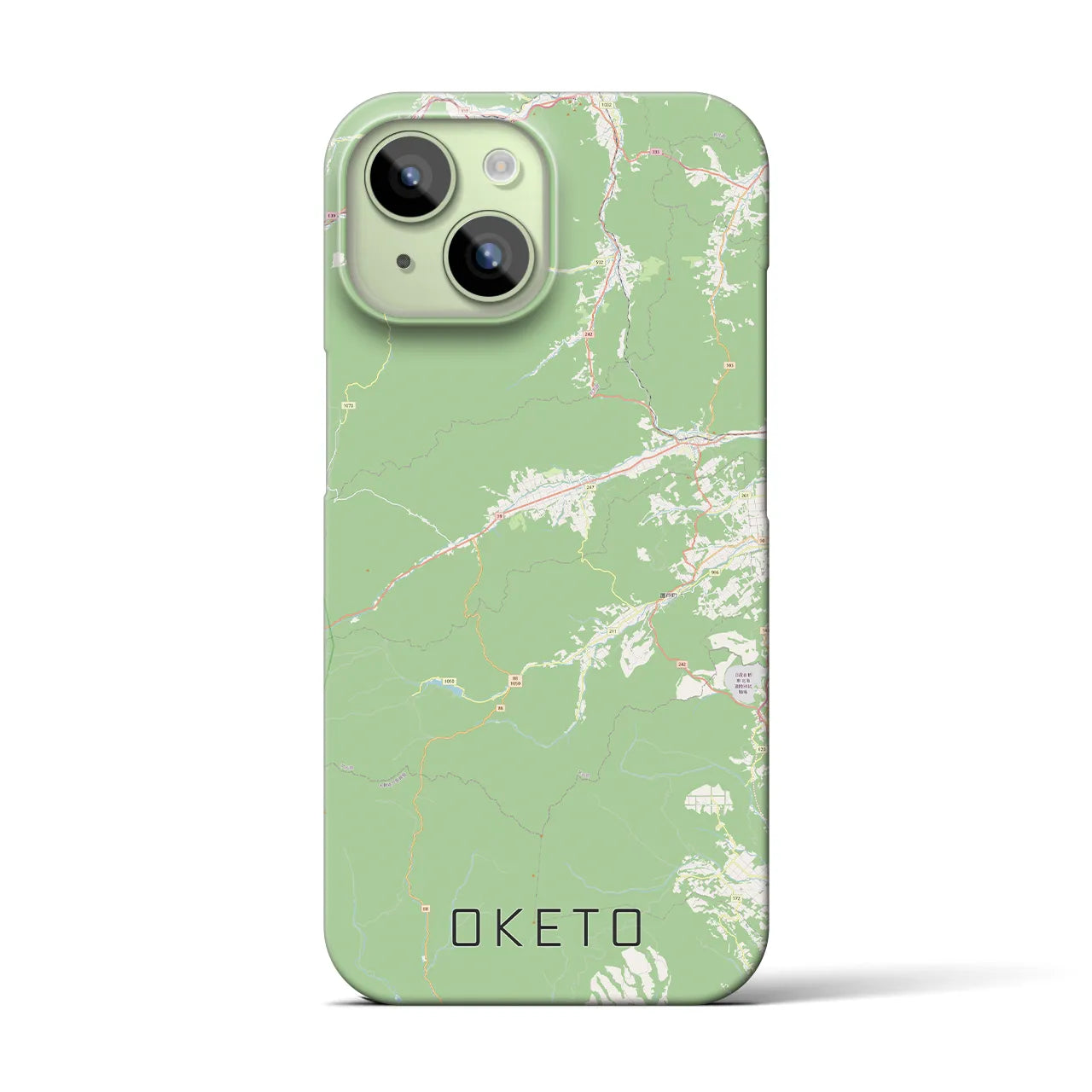 【置戸(北海道)】地図柄iPhoneケース(バックカバータイプ)