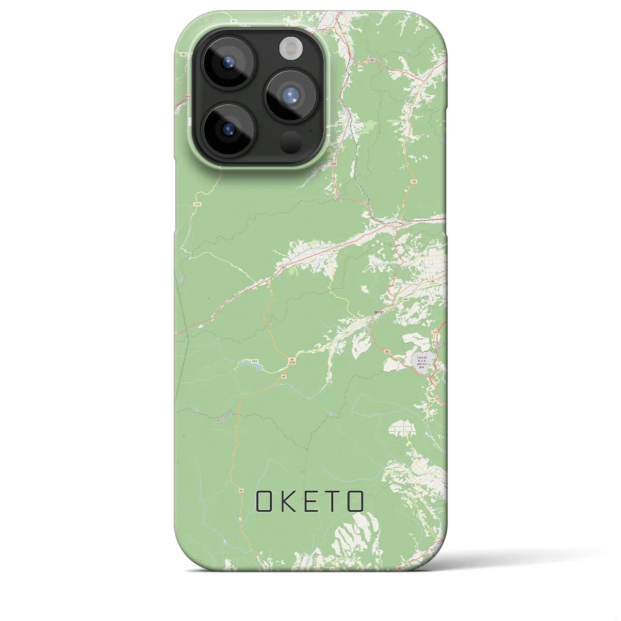 【置戸(北海道)】地図柄iPhoneケース(バックカバータイプ)