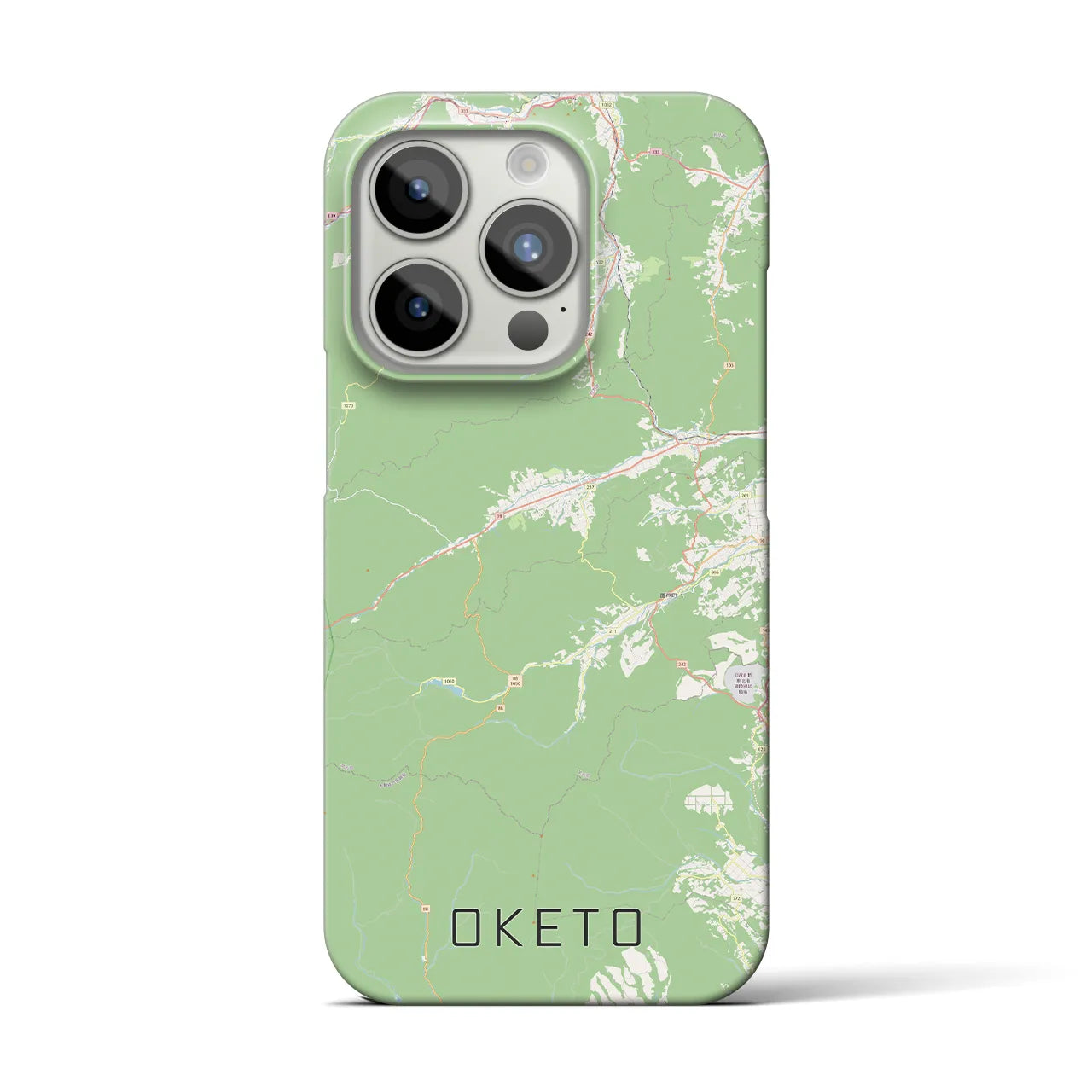 【置戸(北海道)】地図柄iPhoneケース(バックカバータイプ)