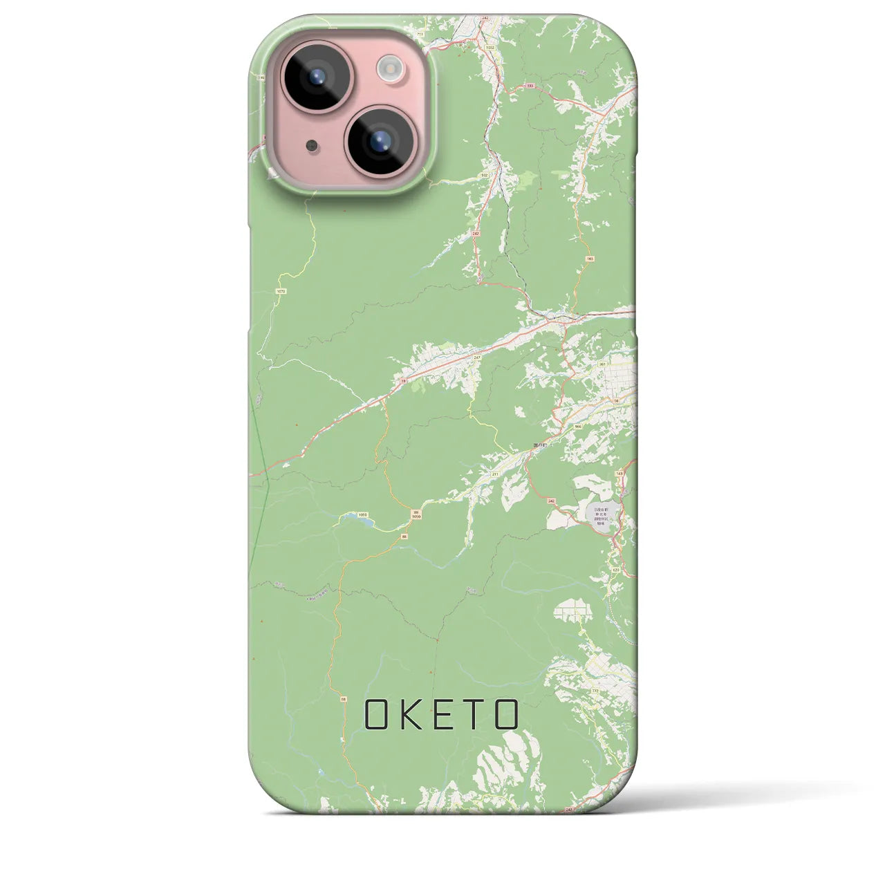 【置戸(北海道)】地図柄iPhoneケース(バックカバータイプ)