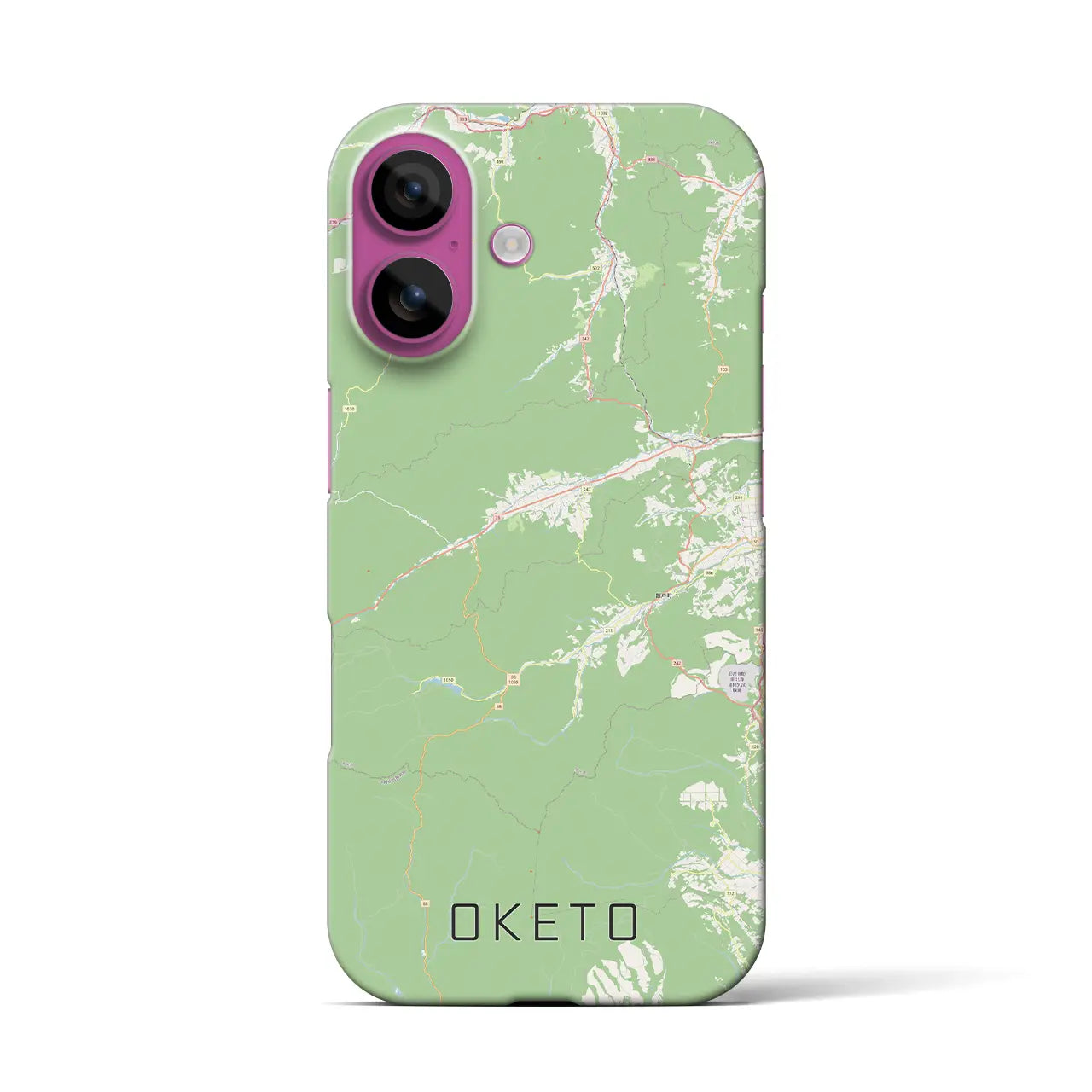 【置戸(北海道)】地図柄iPhoneケース(バックカバータイプ)